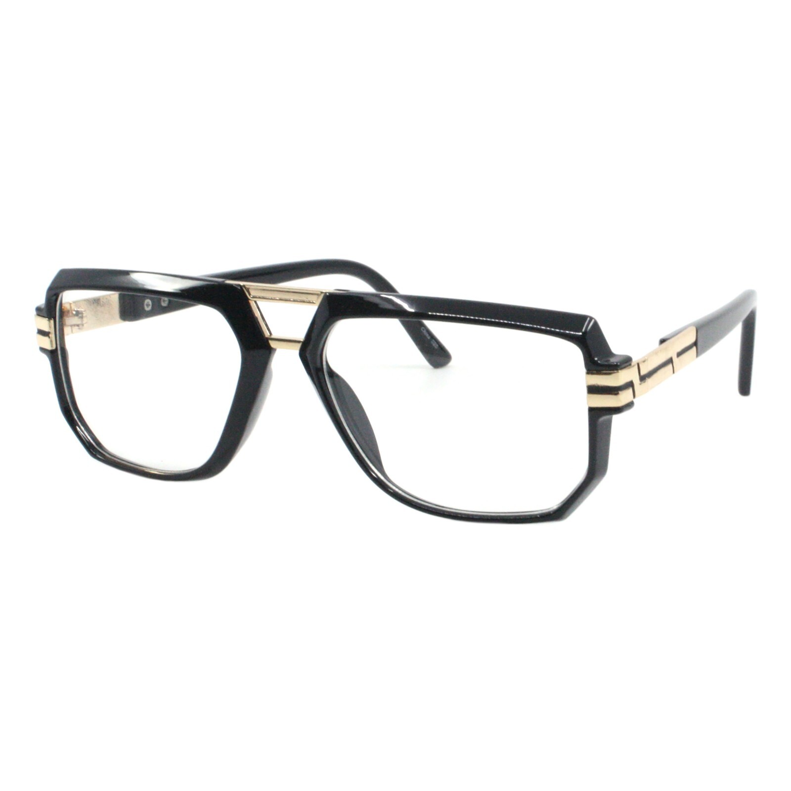 Men’s Fashion Eyeglasses Geometric Square Clear Lens Glasses UV400