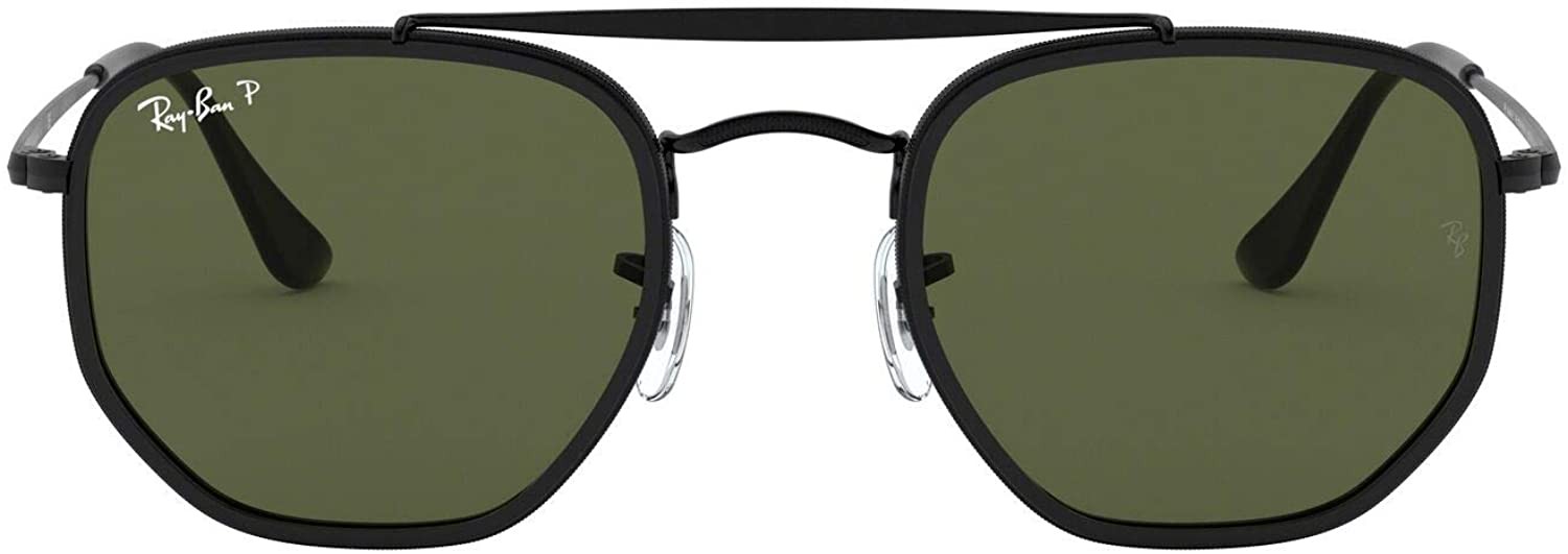 Ray-Ban 0Rb3648M The Marshal Ii Irregular Sunglasses – Black / Polar Green –