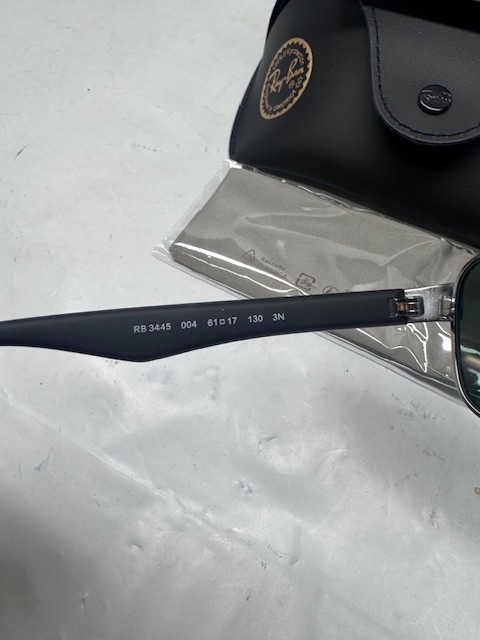 Ray-Ban 0RB4165 Sunglasses-Rubber Black-Justin -54-16-145(601/8G)*New