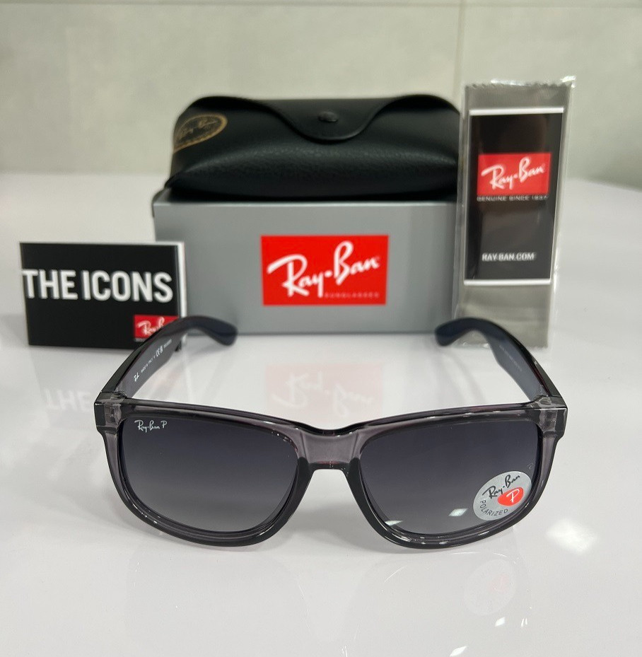 RB4165 Ray-Ban Gradually Gray JUSTIN Unisex Sunglasses {RB4165 54-16 145MM}