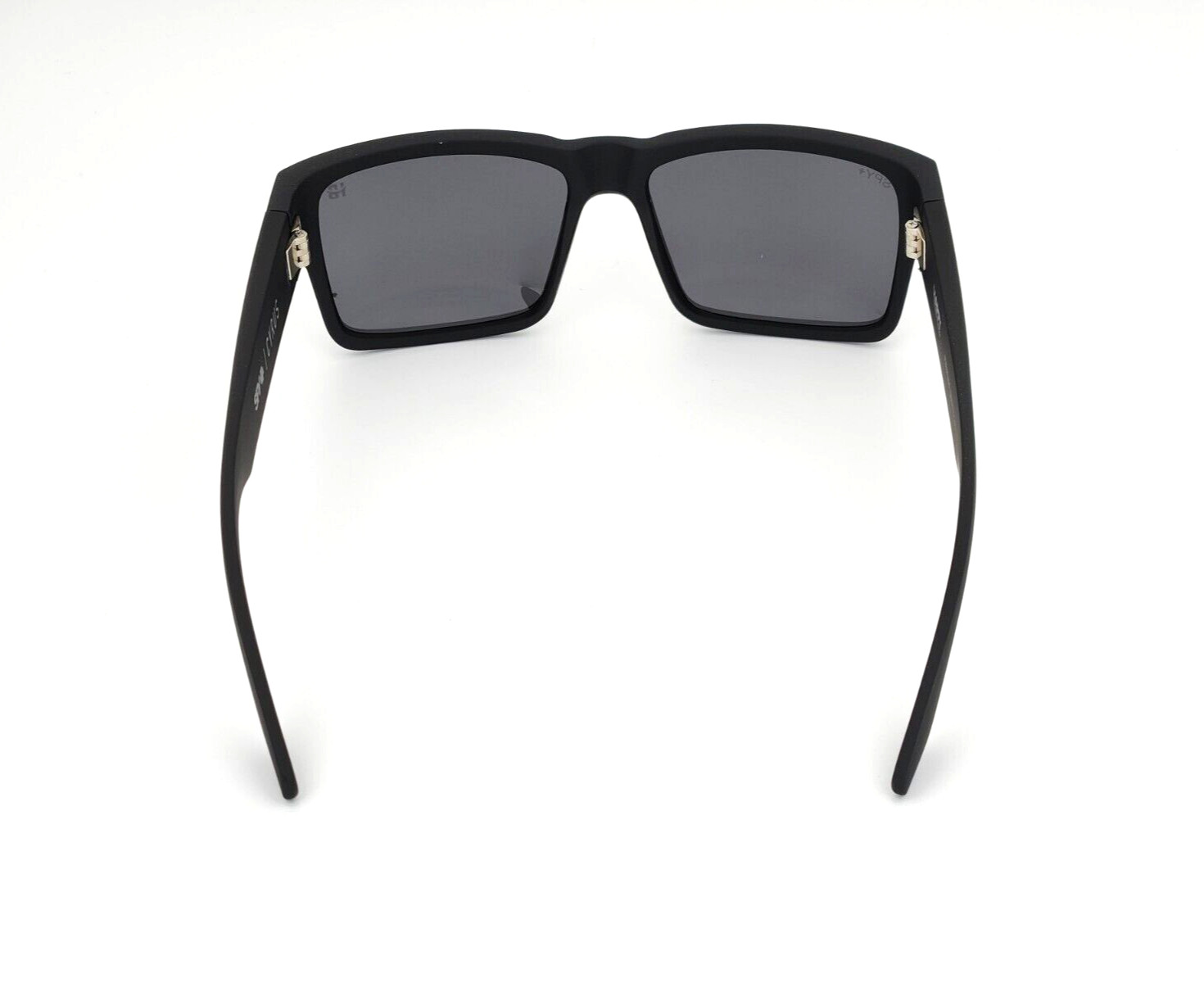 Polarized Spy+ Optic Cyrus Sunglasses Soft Matte Black Frame Smoke Lens