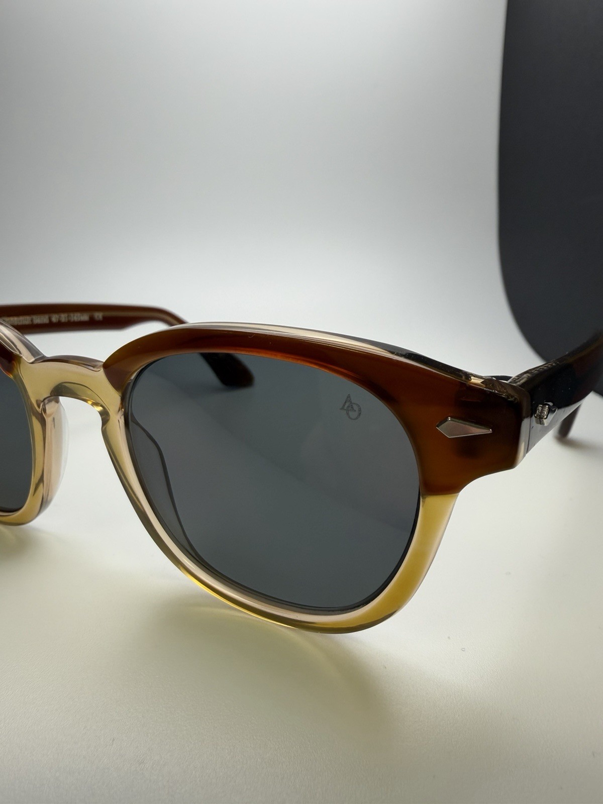 American Optical Times Chestnut Sand True Color Gray 47-21 mm Polarized RARE