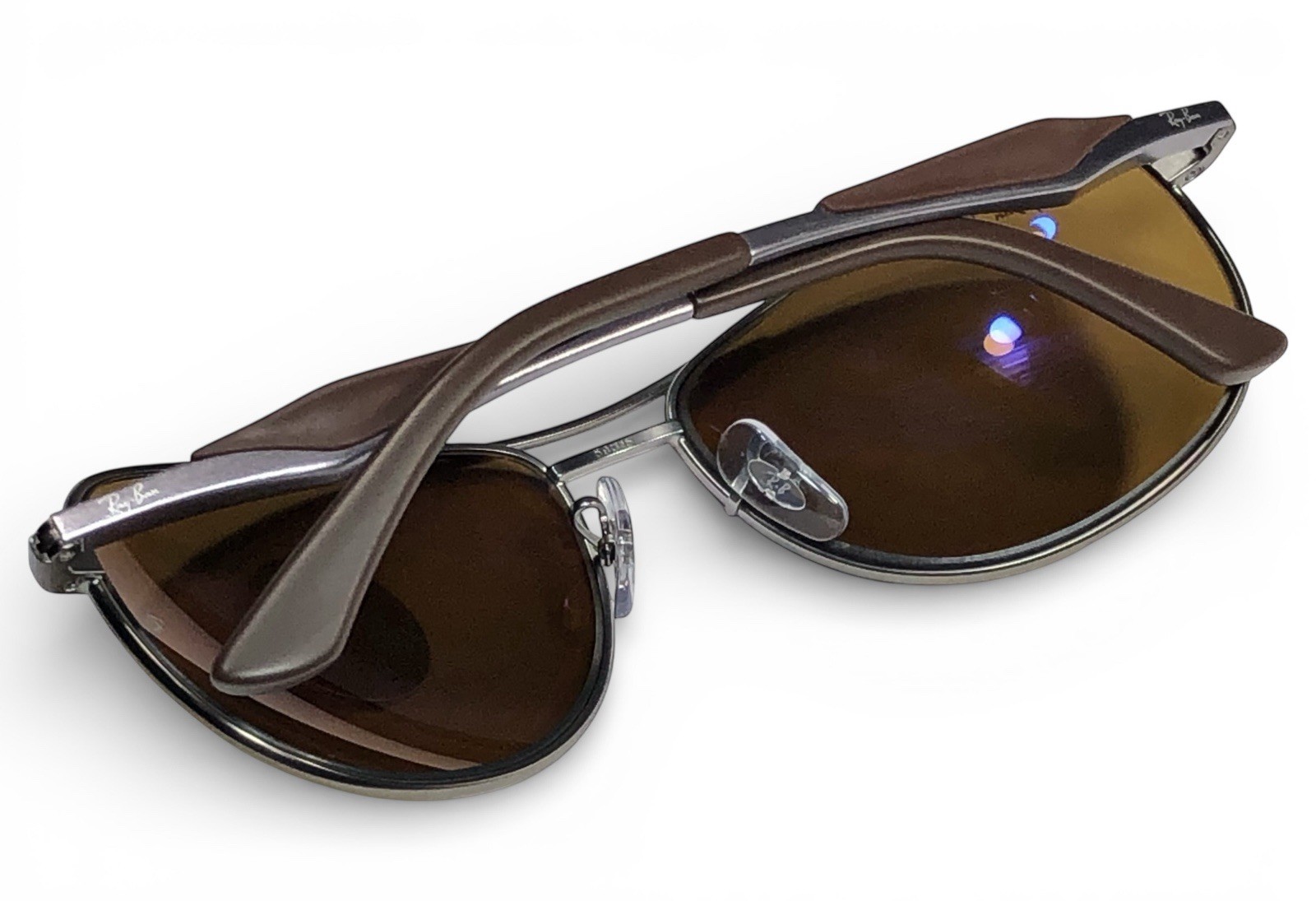 Ray Ban RB3519 029/83 Matte Gunmetal Polarized Brown Sunglasses 59-15mm
