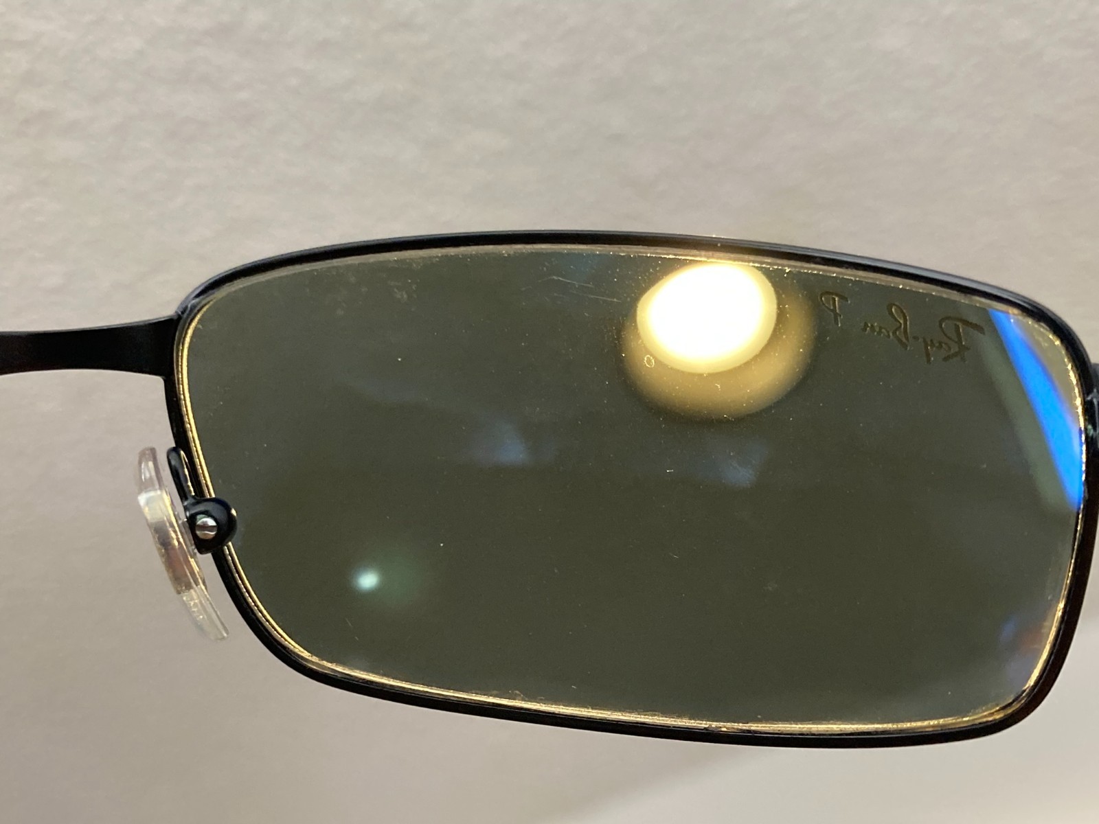 Ray Ban Sunglasses RB 3194 006/58 Black Metal Sports Wrap G15 Green Polarized