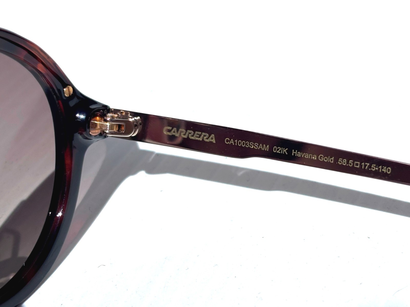 CARRERA Havana Gold & Tortoise Frame Gradient Brown Sunglass CA1003/SSAM 02IK