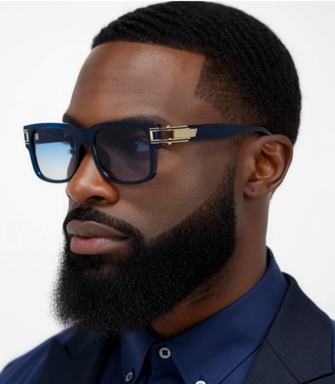 Fashion Men Sunglasses Designer New Style Classic Model Gold Metal Bar Retro NEW
