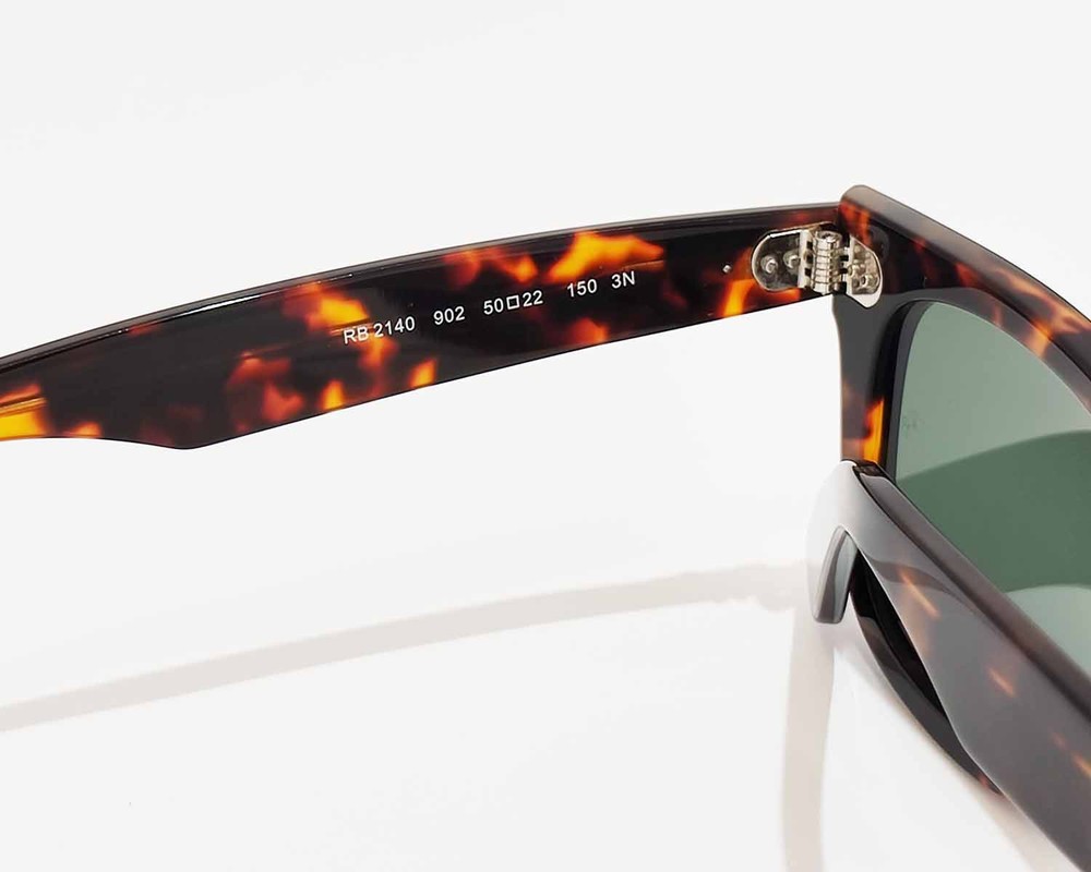 Ray-Ban RB2140 Original Wayfarer Classic Tortoise Frame Green Lenses 50mm Unisex