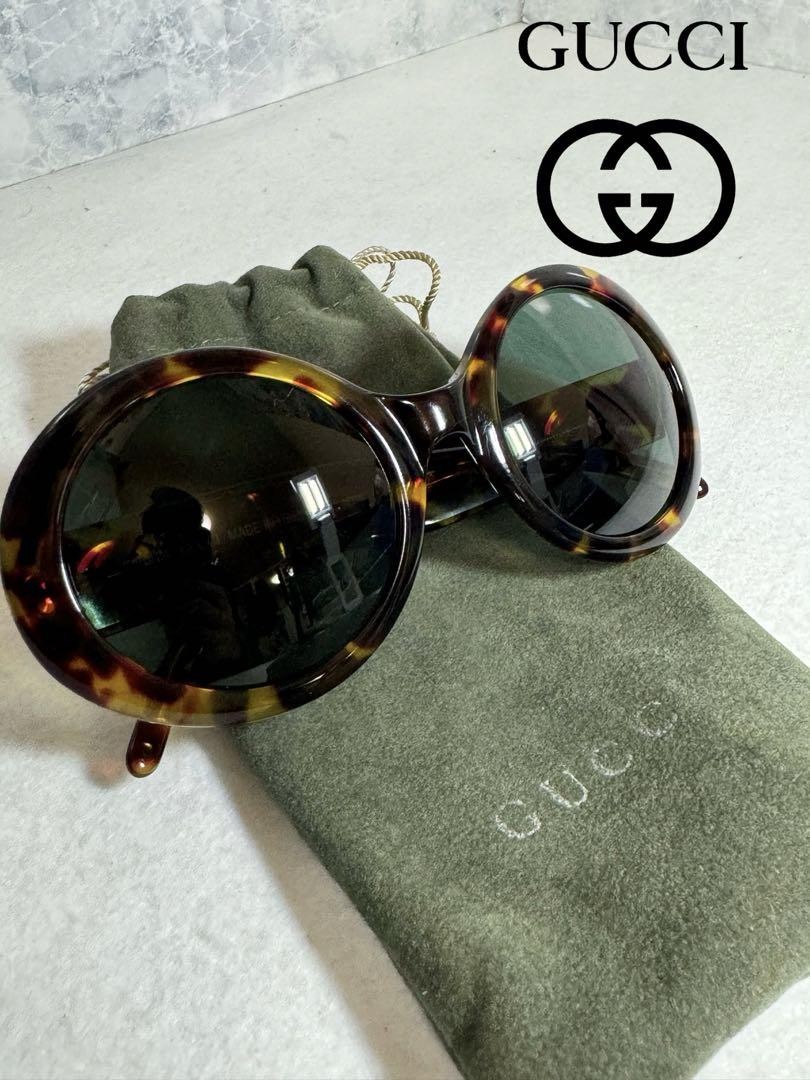 GUCCI Interlocking G Sunglasses Tortoiseshell Brown GG2401/N/S 00C 55□24 145