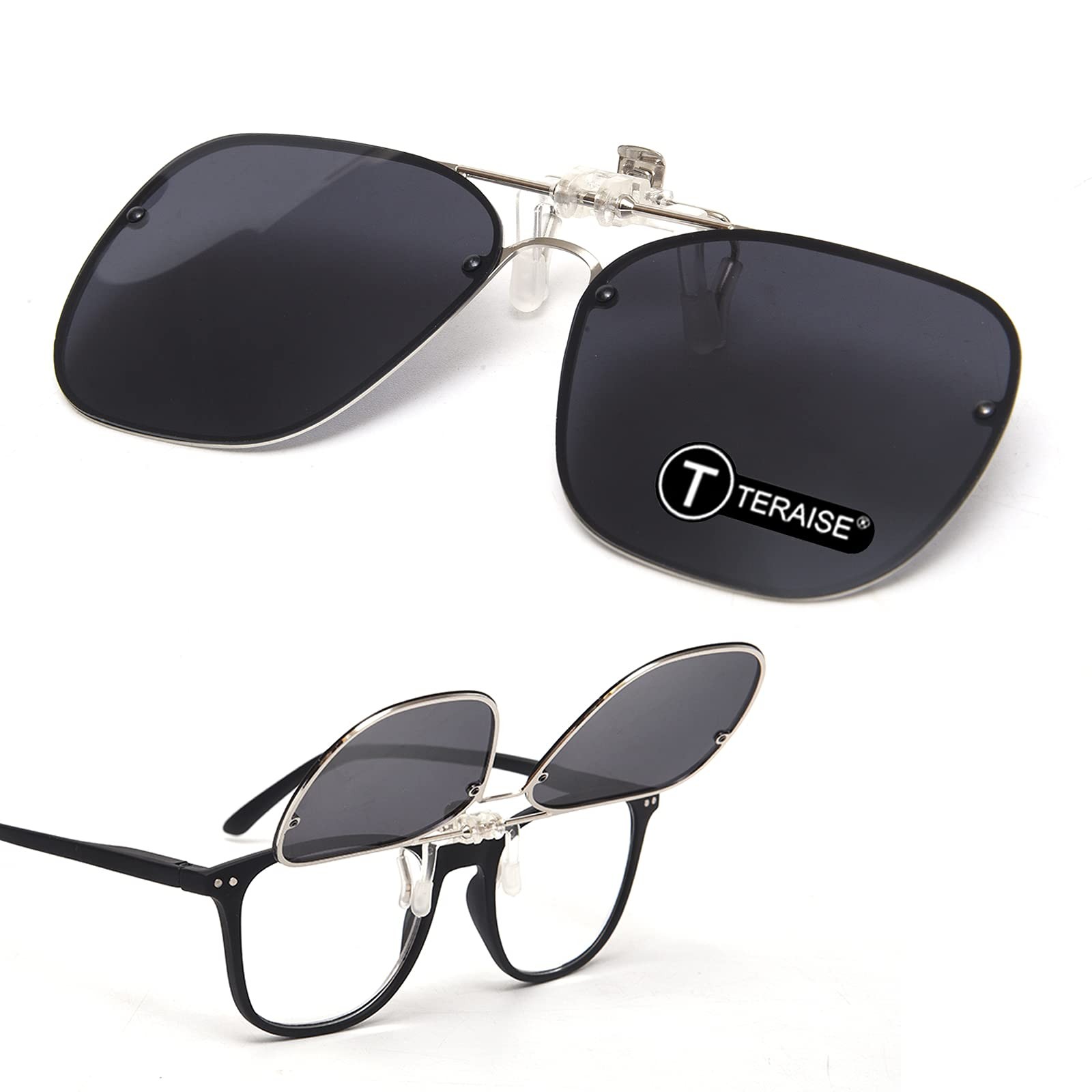 Clip On Sunglasses 60x44mm 60x49mm HD Polarized UV400 for Outdoor Driving