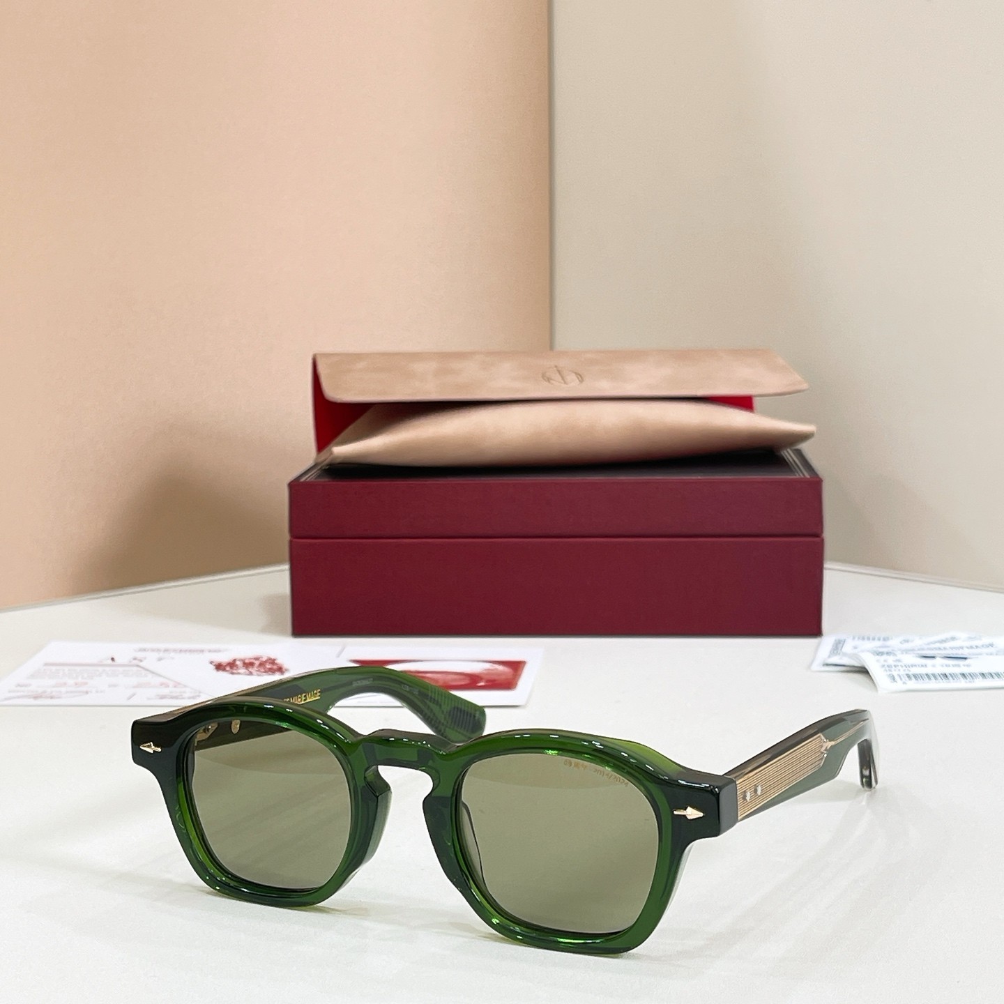Jacques Marie Mage ZEPHIRIN 10th Anniversary Eyeglasses Green/Green 44-25 146mm