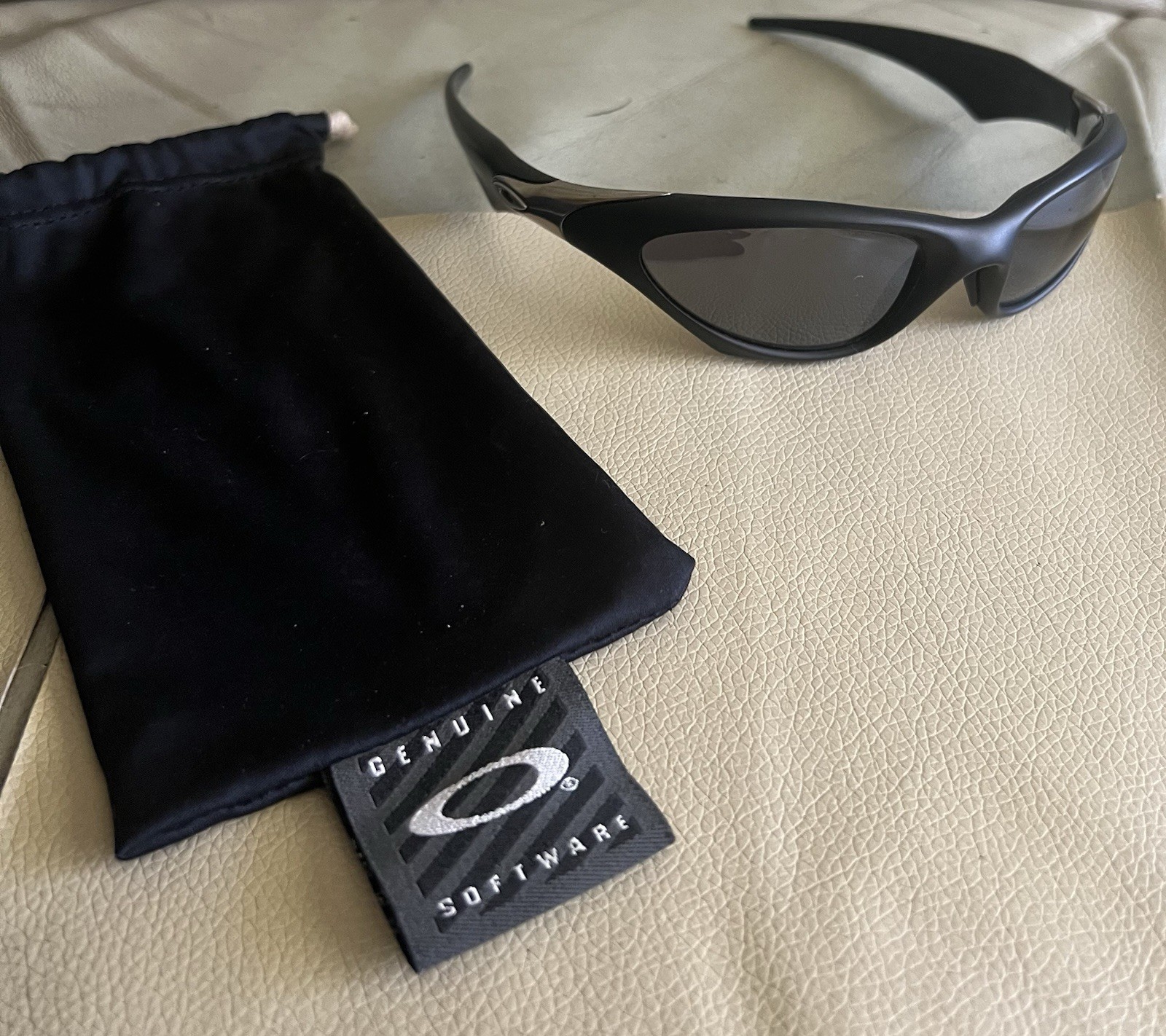 Vintage Oakley Scar Matte Black/Black Iridium Sunglasses Made In USA