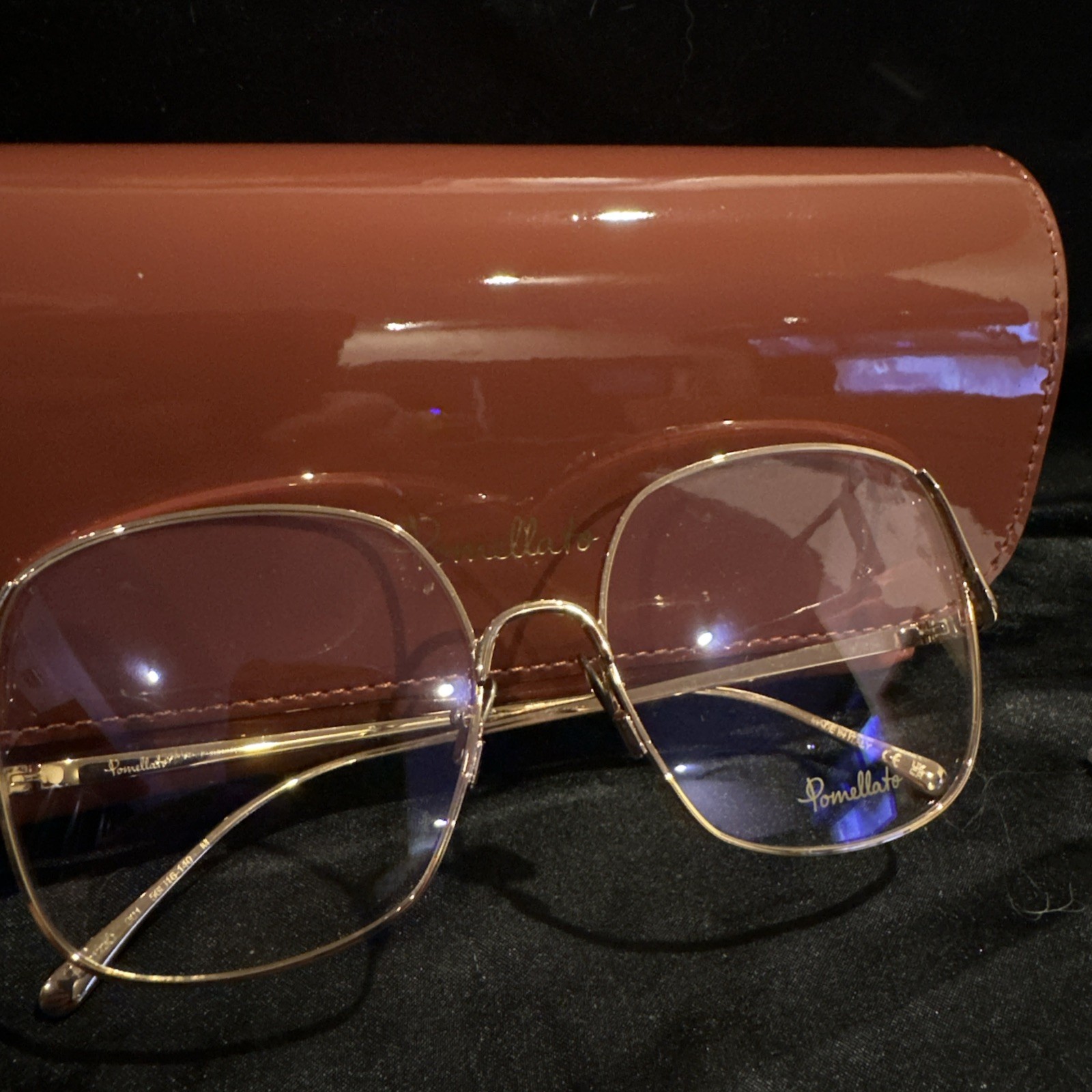 New Pomellato Women 1230 Glasses Gold MSRP $675 Brand New w/ Case sexy!!