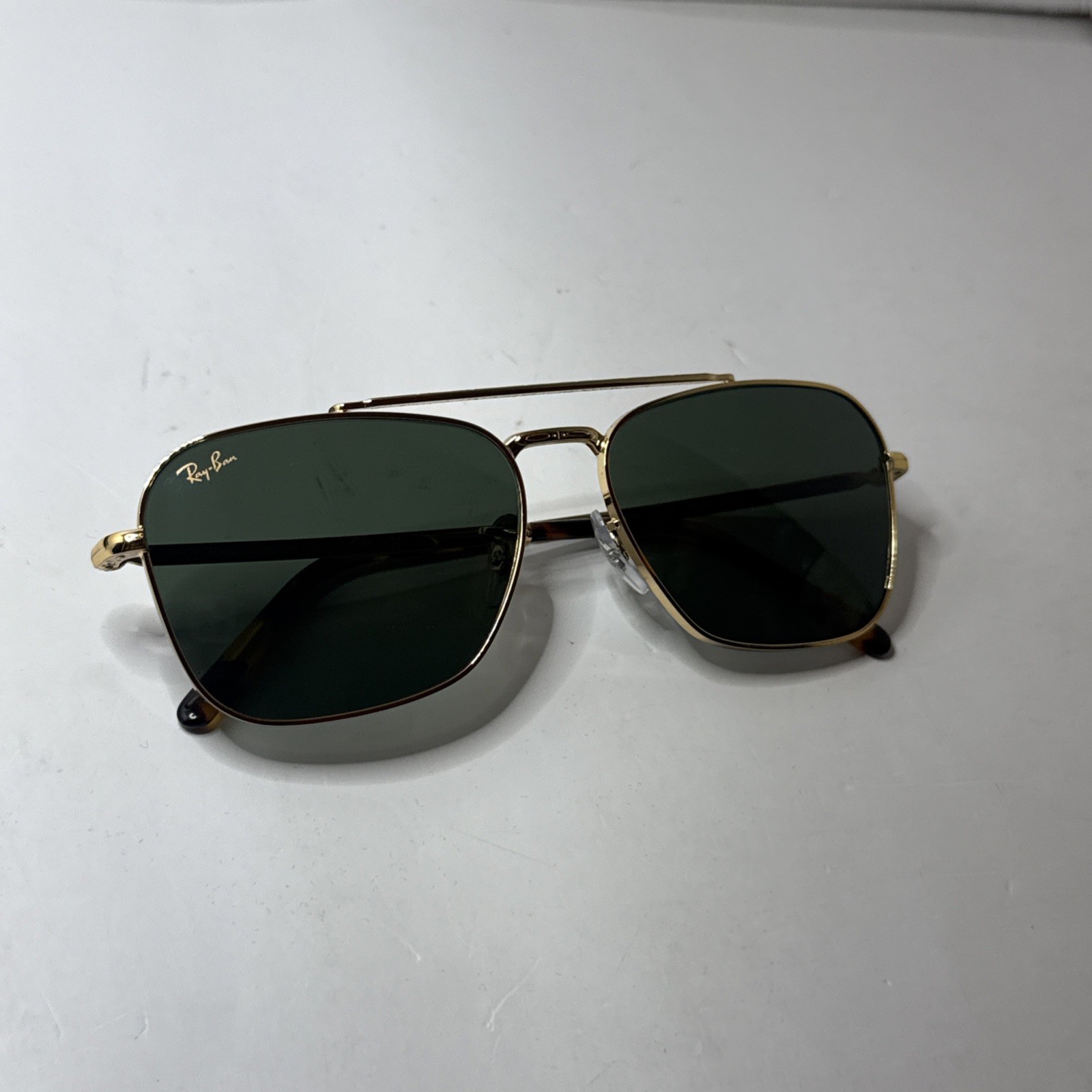 Ray-Ban New Caravan Polished Gold/Green 58 mm Sunglasses RB3636 919631 58-15 140
