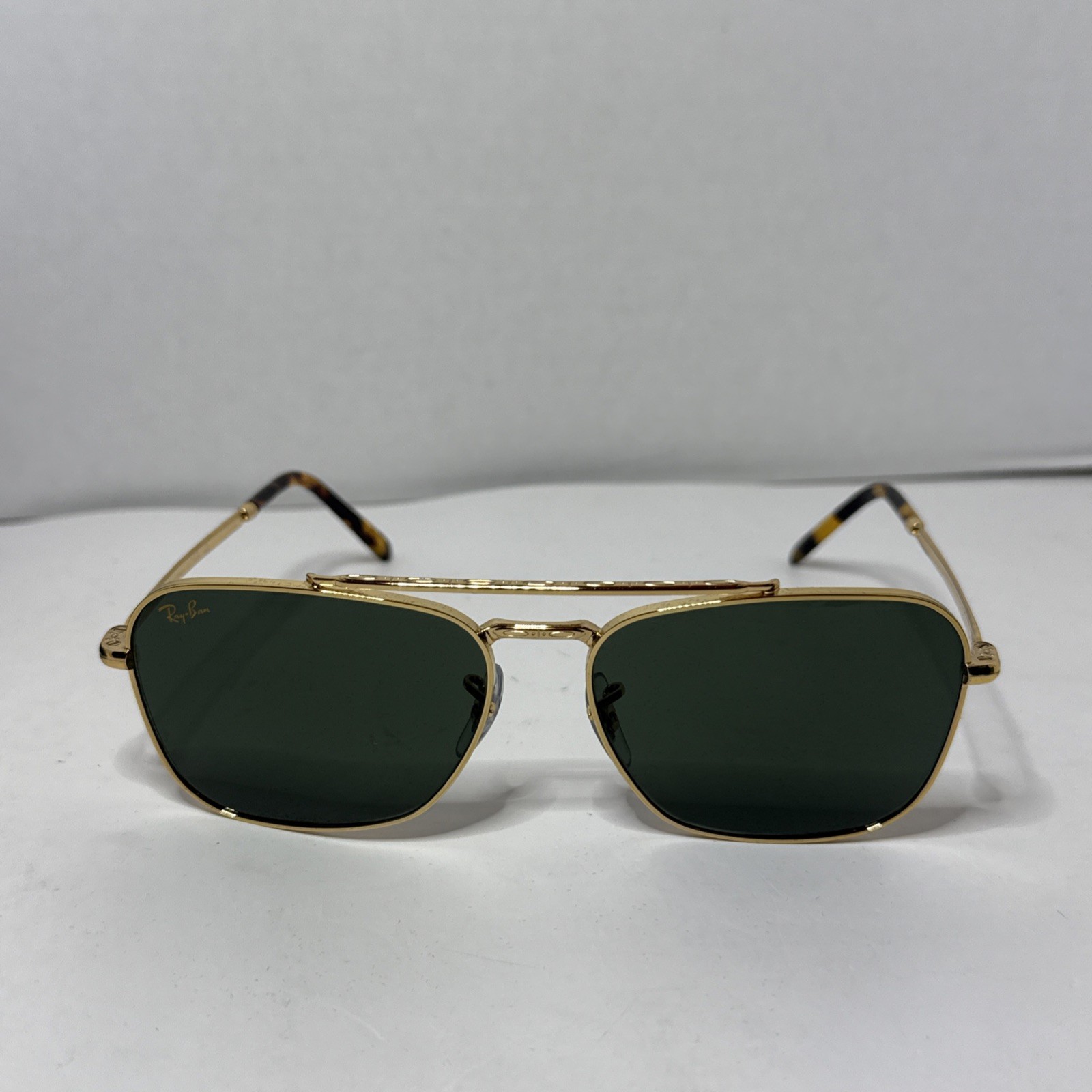 Ray-Ban New Caravan Polished Gold/Green 58 mm Sunglasses RB3636 919631 58-15 140