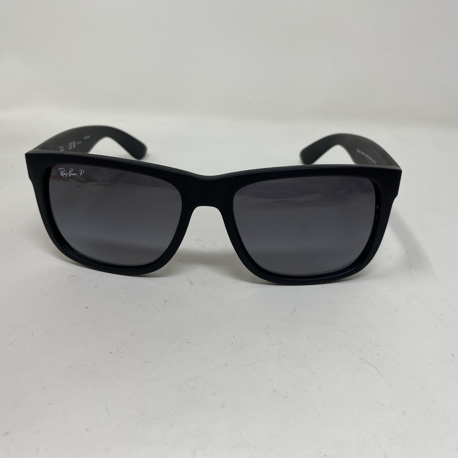 Ray-Ban RB4165 622/T3 JUSTIN MATTE BLACK 54-16 W/ Gray Polarized Lens PQ37