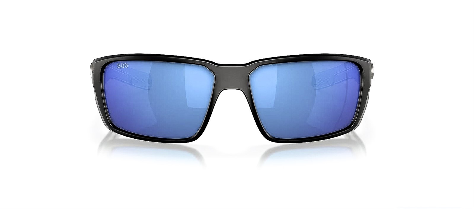 Costa Del Mar Fantail PRO Sunglasses Matte Black Blue Polarized Glass with Case