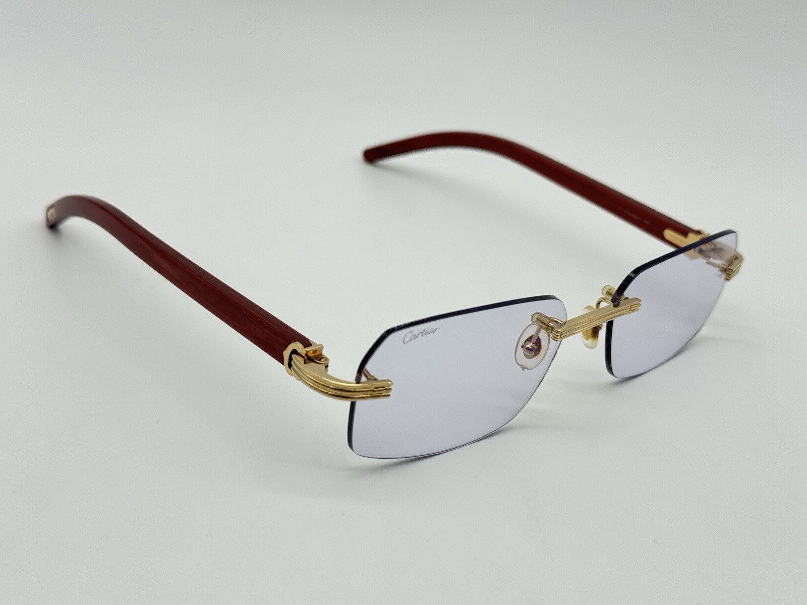 PREMIERE C DE CARTIER BURGUNDY WOOD SUNGLASSES CT0286O NEW 100% GENUINE ~$3575