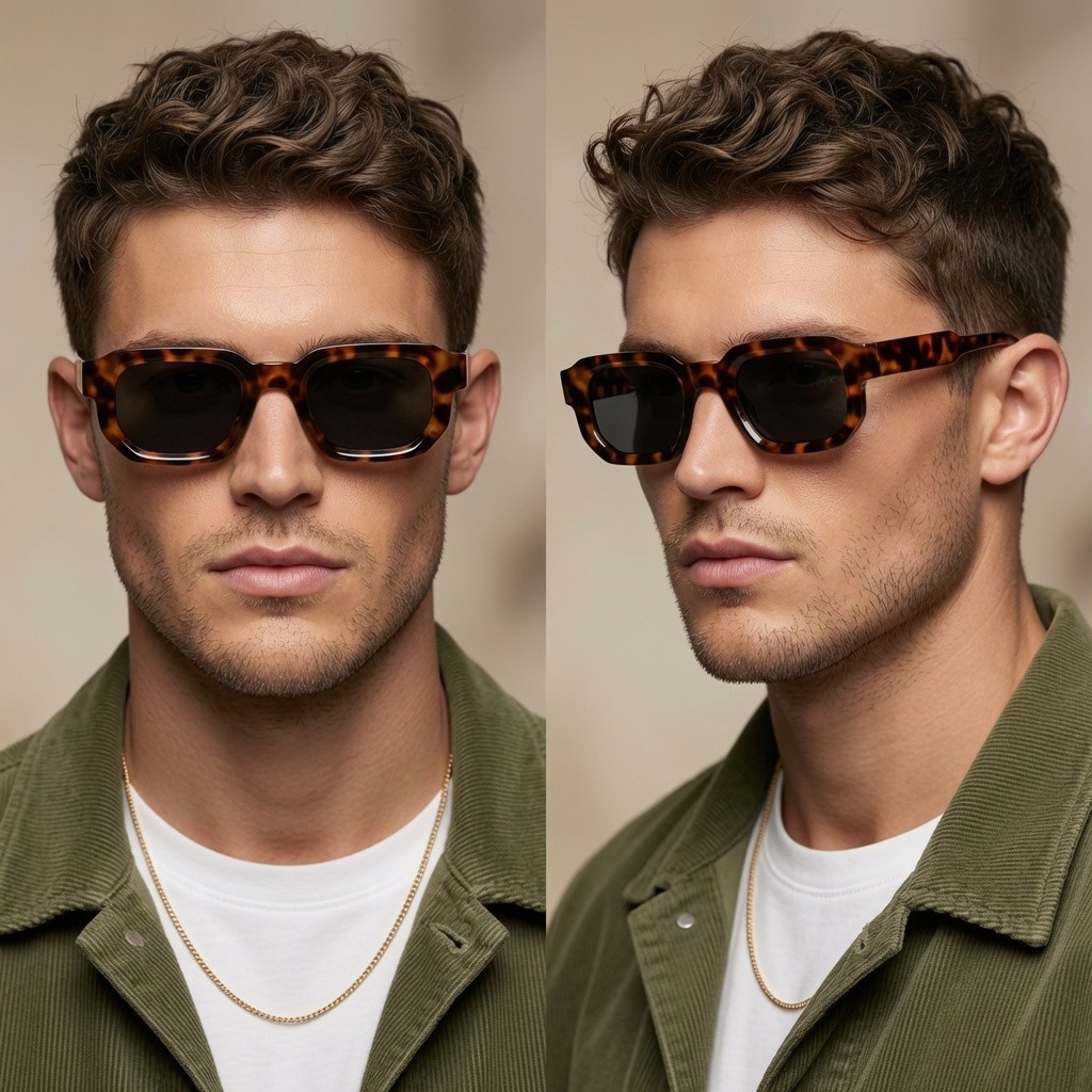 Sunglasses For Men Clear Lens Business Casual Wear Sophisticated Elegant Shades