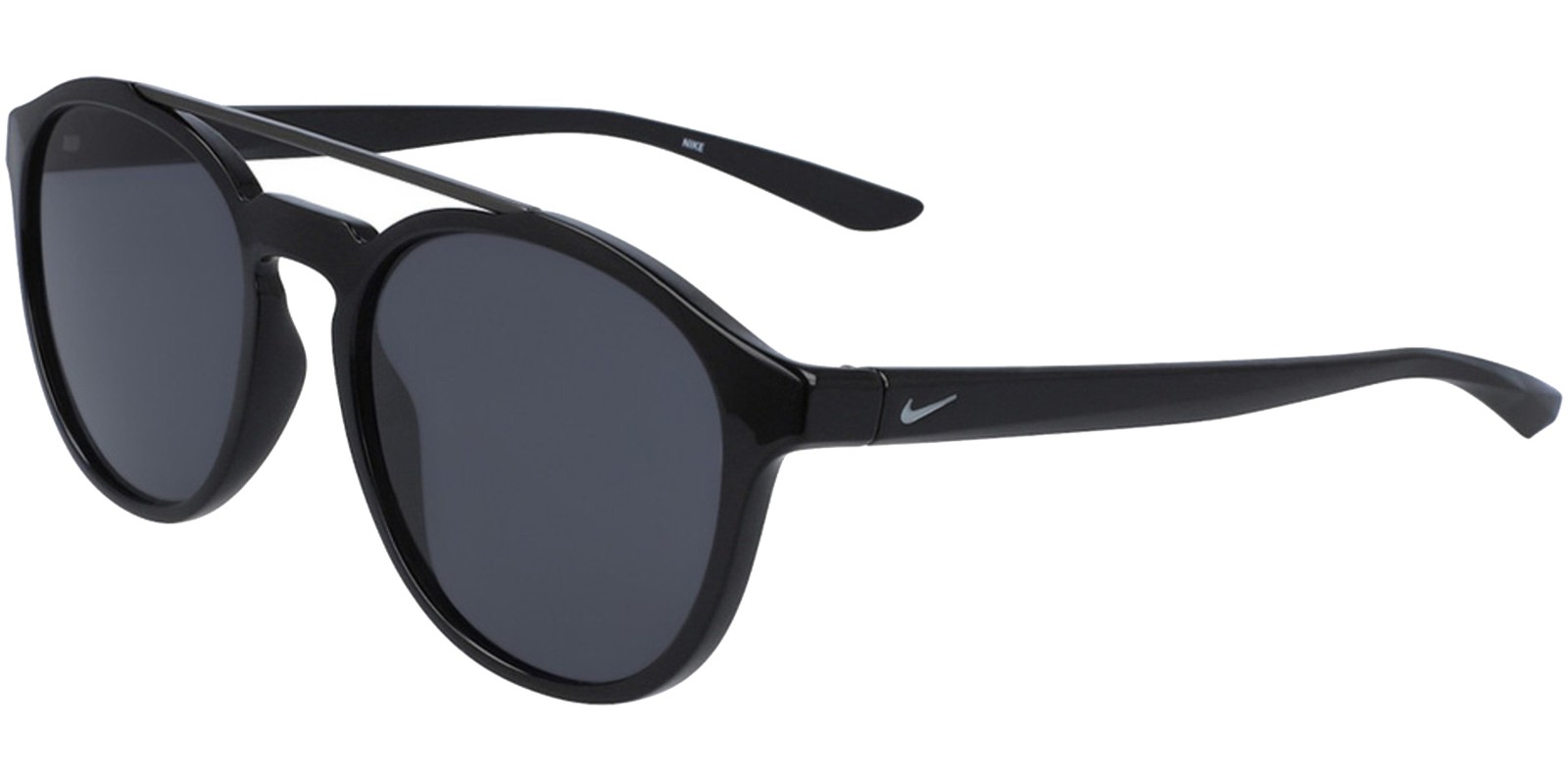 Nike Kismet Black Round Browbar Sunglasses – NKEV1203 001 – Made in Italy