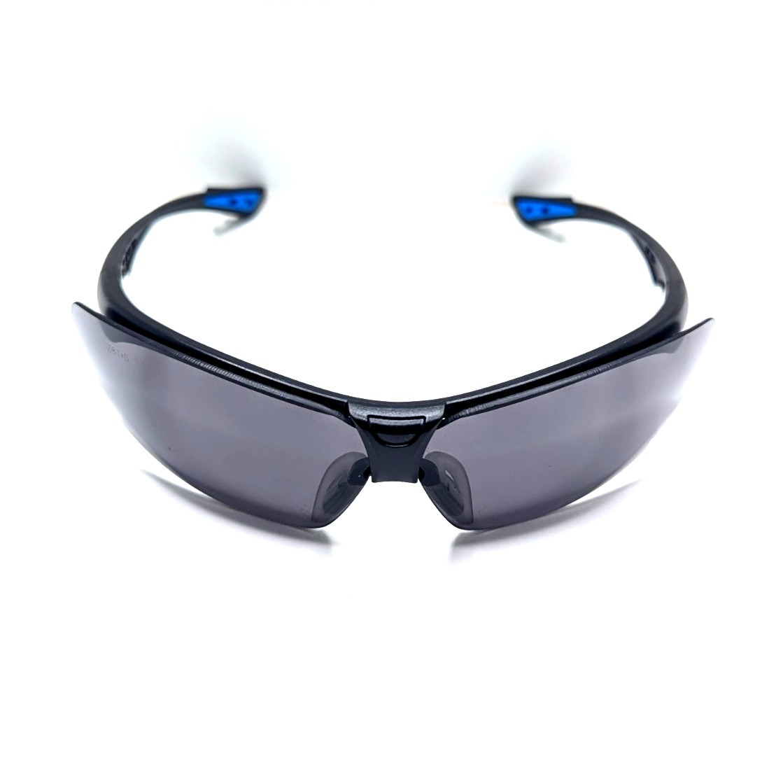 Hart Safety GlassesEN166 Z87+ Anti-Fog UV Dark Gray Lens Black Wrap Sunglasses