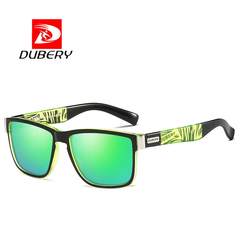 DUBERY Sport Polarized Square Sunglasses Men Women Driving Fishing Glasses UV400