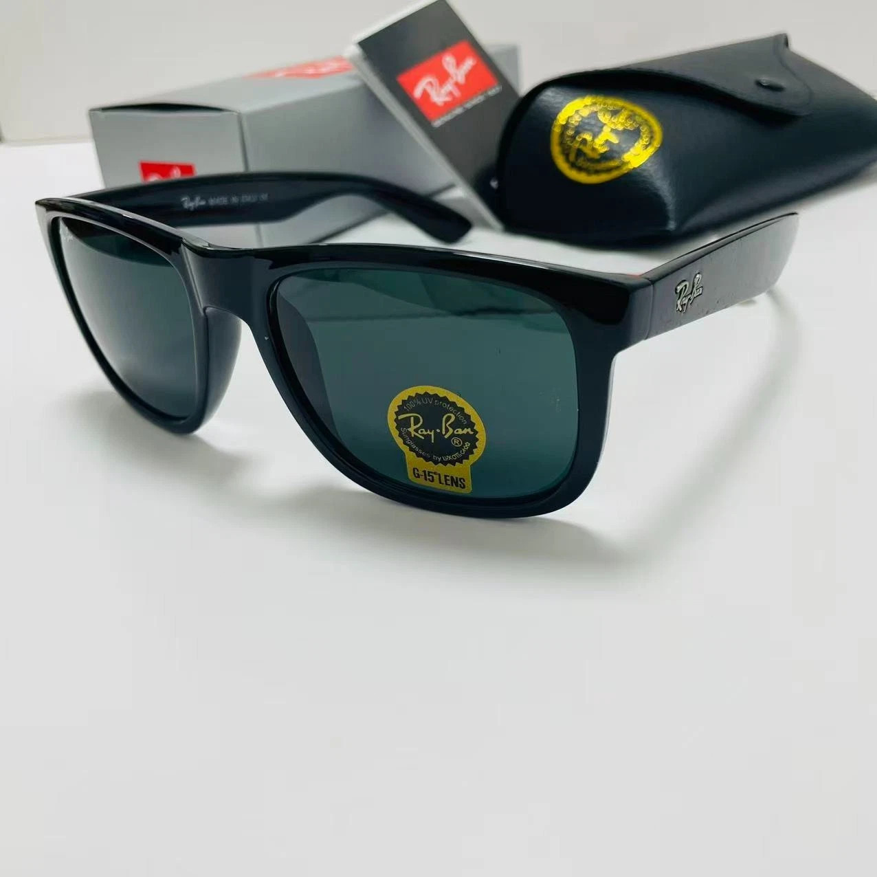 Ray-Ban RB4165 Polarized Sunglasses Black Frame / Dark Gray Lenses 50mm
