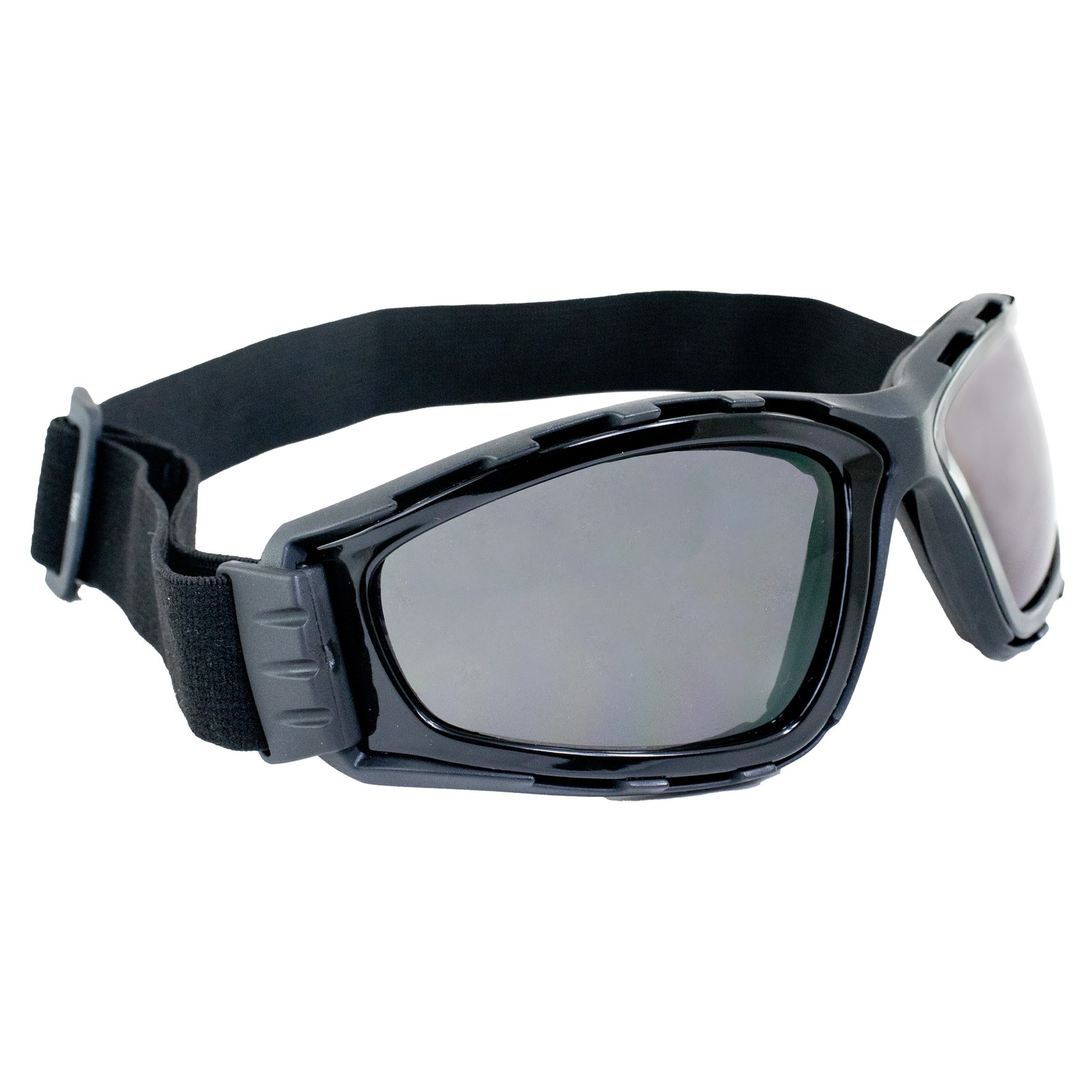 Global Vision Trip Safety Motorcycle Goggles Black Frames Smoke Lens