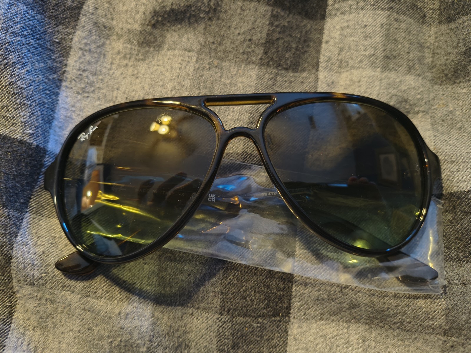 RAY BAN RB4125 710 A6 Havana Green Gradient Men’s Sunglasses