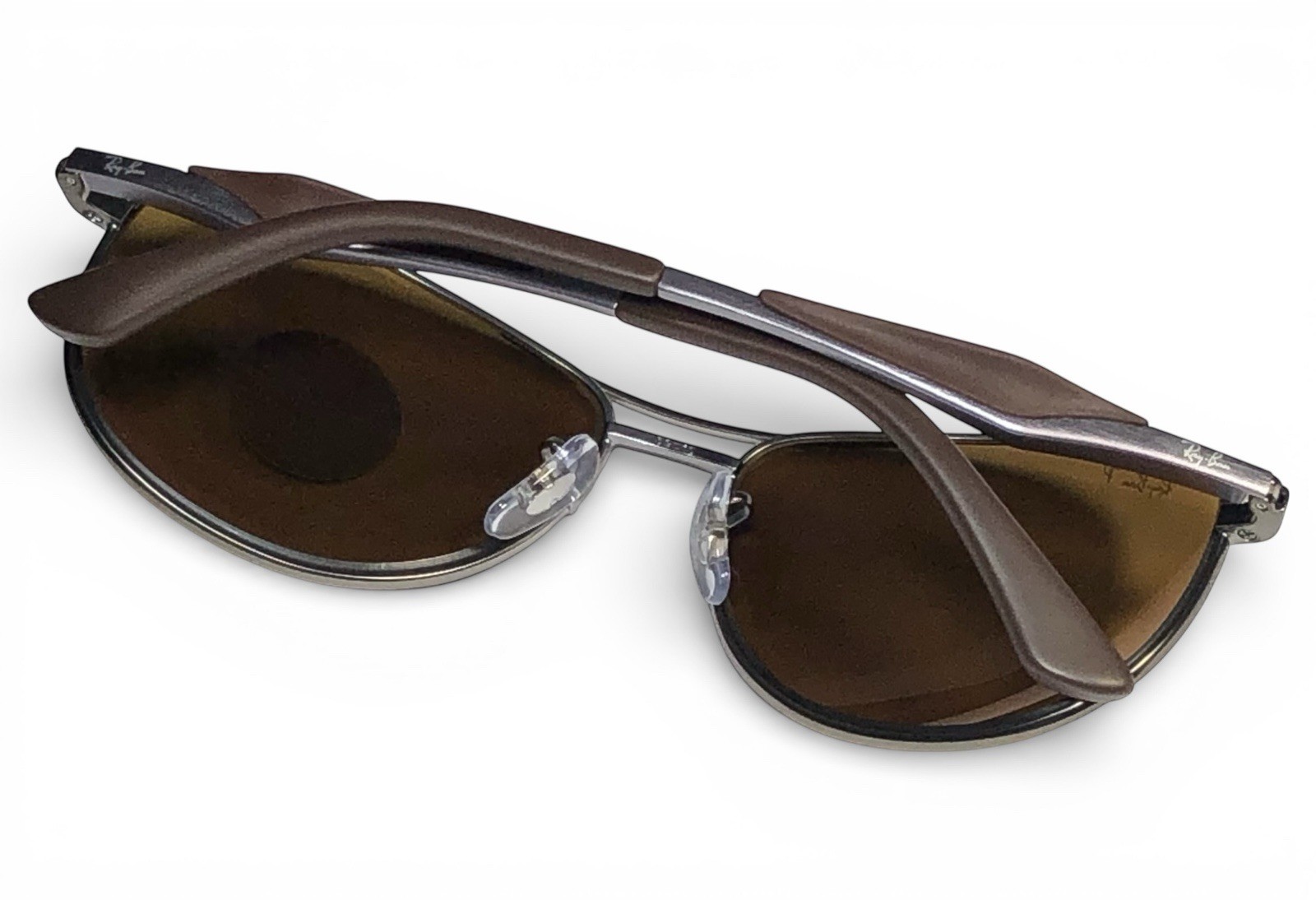 Ray Ban RB3519 029/83 Matte Gunmetal Polarized Brown Sunglasses 59-15mm