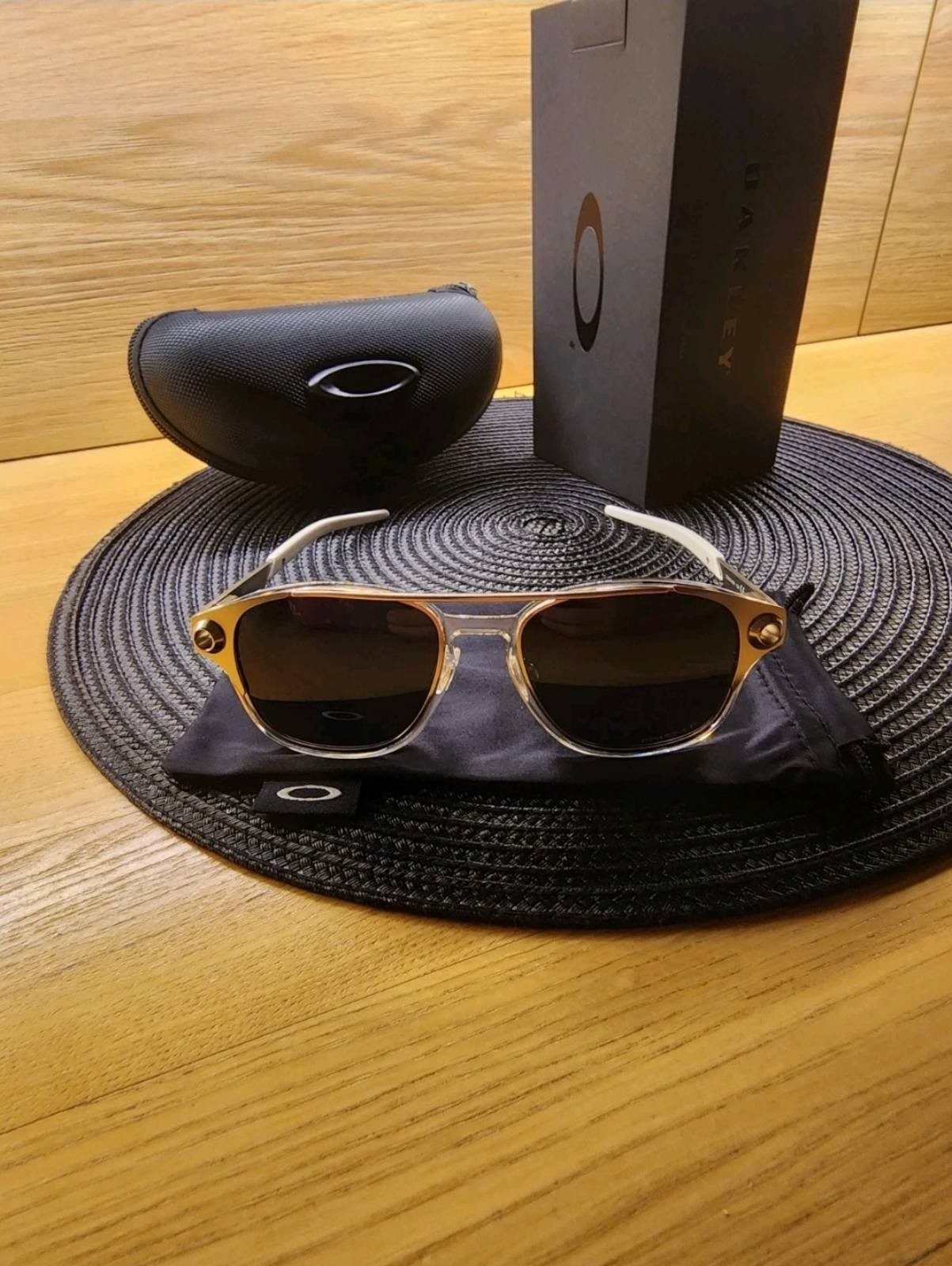 Oakley Coldfuse Titanium Metal Metal Frame Black Prizm Polarized Lens NEW