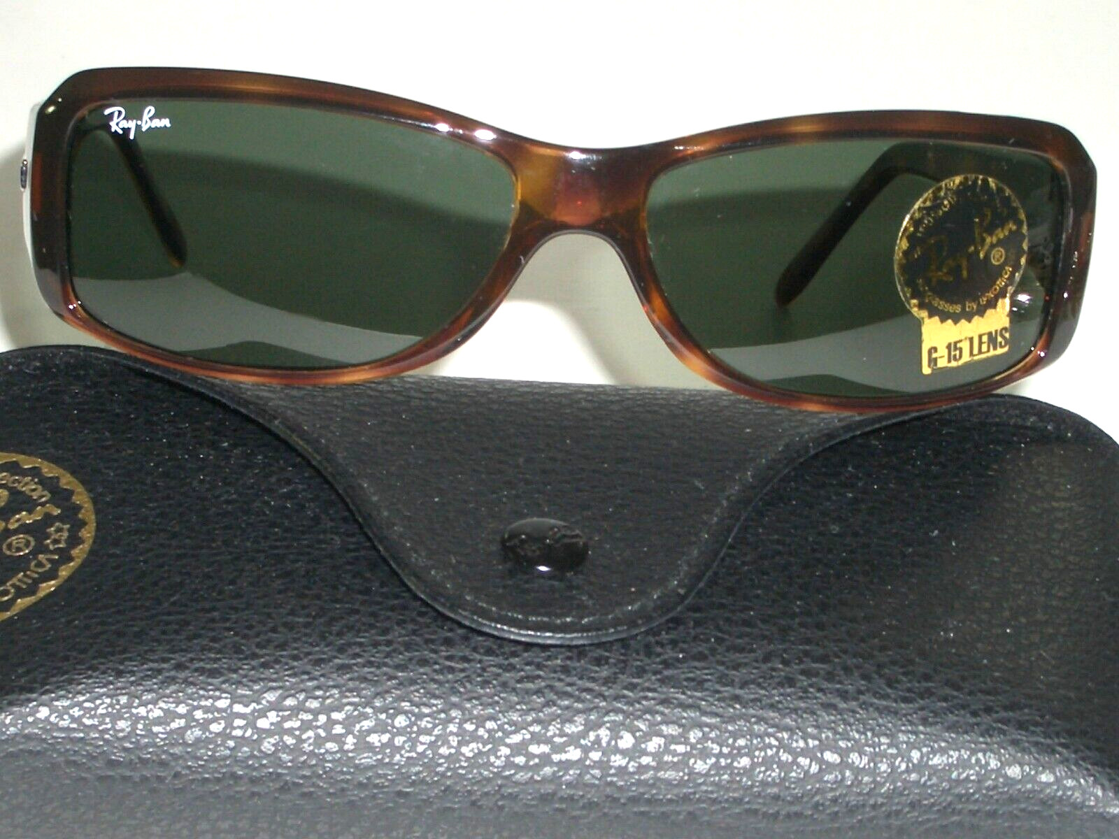 RAY BAN RB4078 642/57 SLEEK G15 CRYSTAL SLEEK SHINY TORTOISE SUNGLASSES NEW