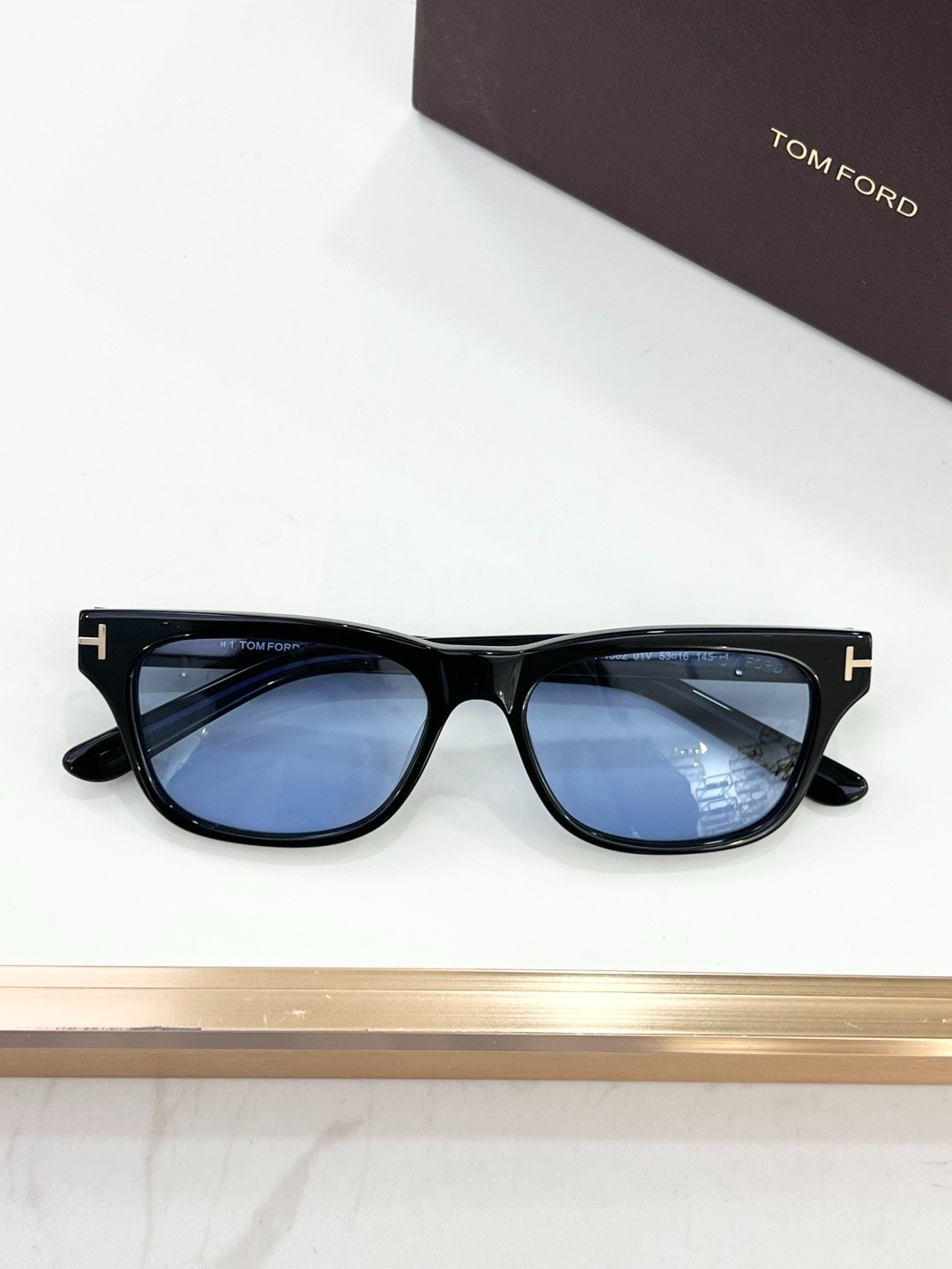 Tom Ford Penn-02 Sunglasses TF1362 01N Black/Blue 43-16-145mm With Case New