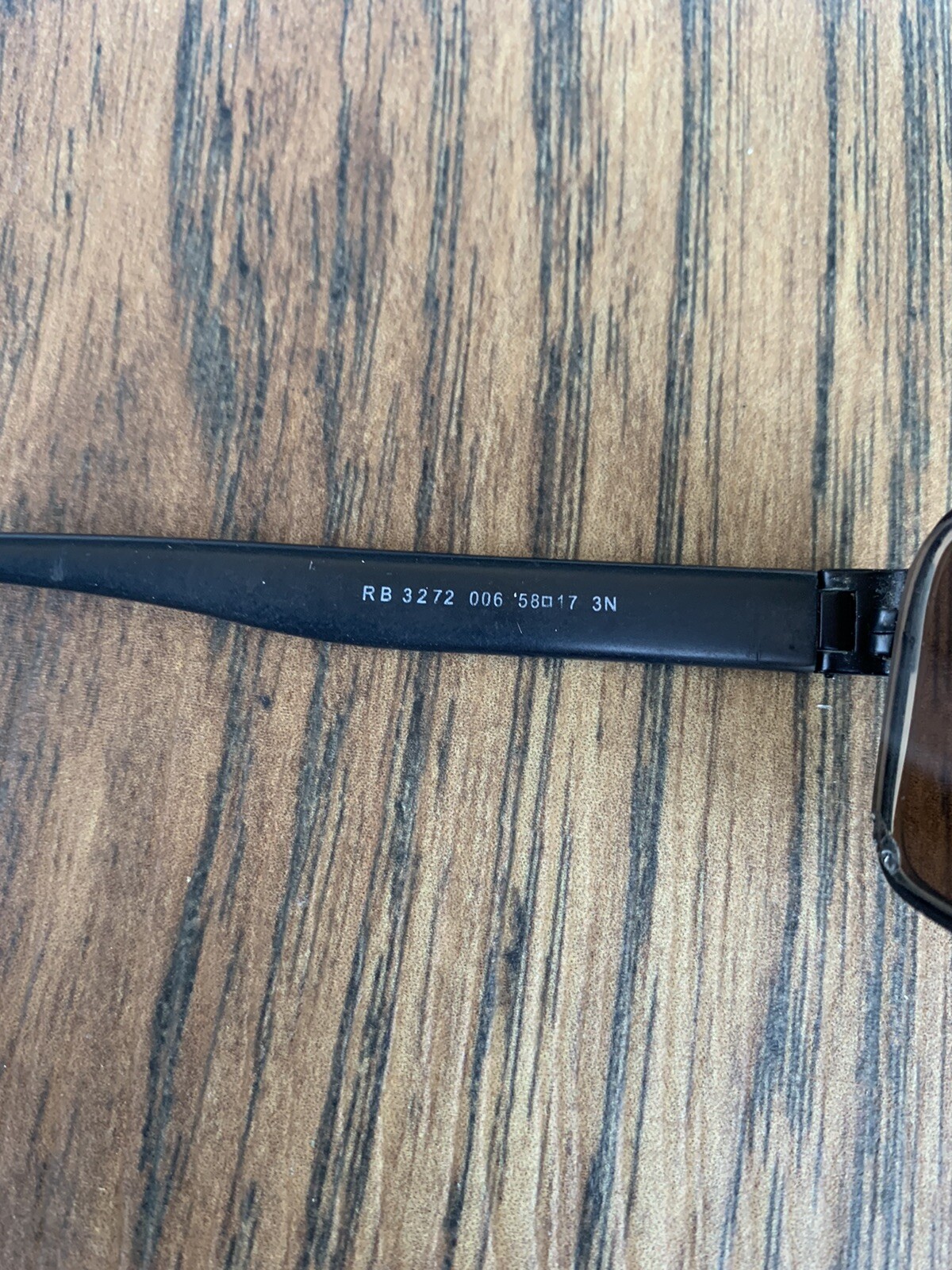 RAY-BAN RB3272 006 Sunglasses Frame Italy 58-17mm 3N Black Matte Wrap G220