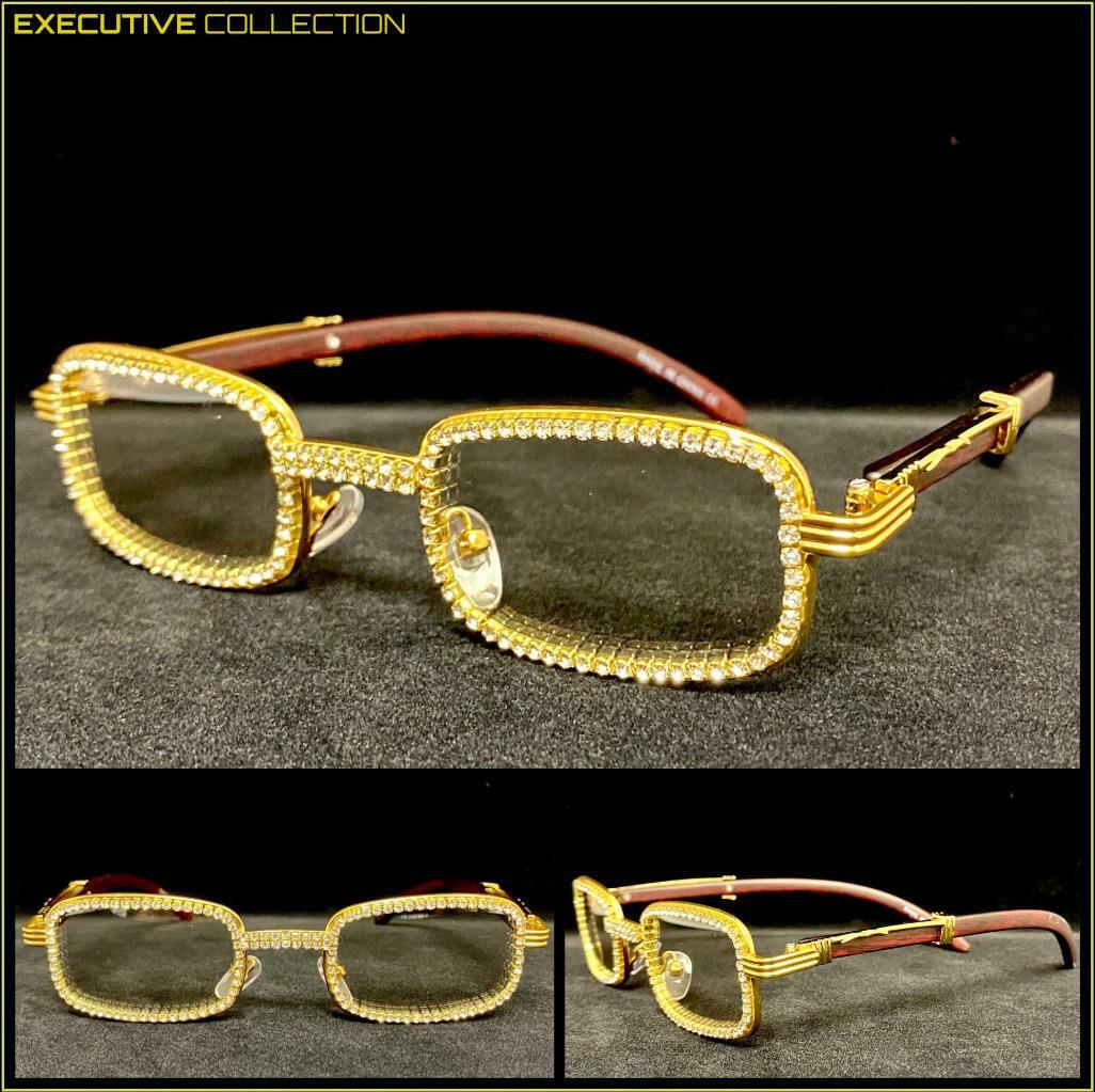 Men’s Classy Sophisticated Retro Hip Hop Rapper Clear Lens EYE GLASSES Handmade!
