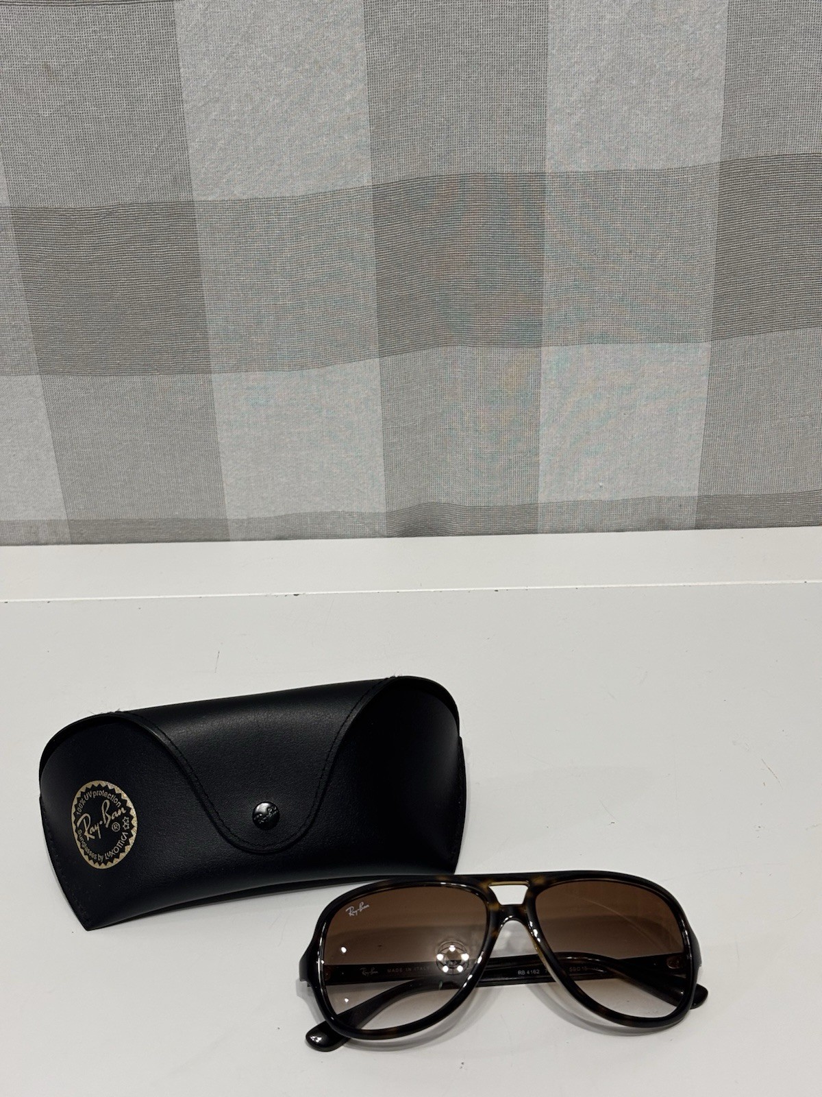 Ray-Ban RB4162 710/51 Turbo Aviator Sunglasses Brown Nylon Frame Brown Gradient