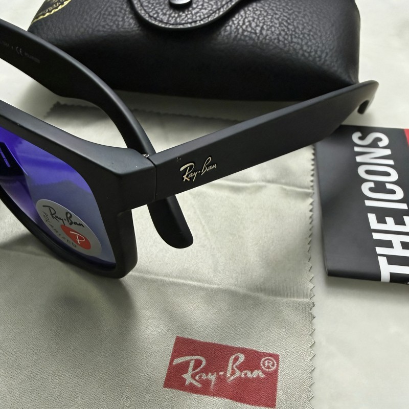 Ray-Ban Classic Polarized sunglasses Justin RB4165 622 55 Blue Lens Black Frame