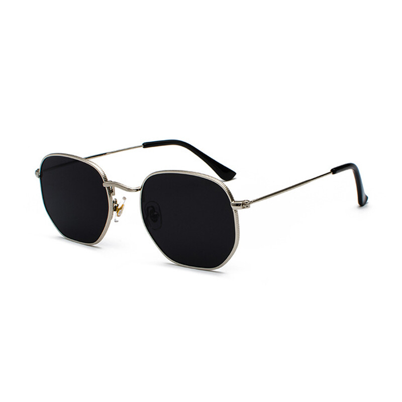 Retro Hipster Sunglasses Men Women Geometric Square Vintage Metal Frame Glasses