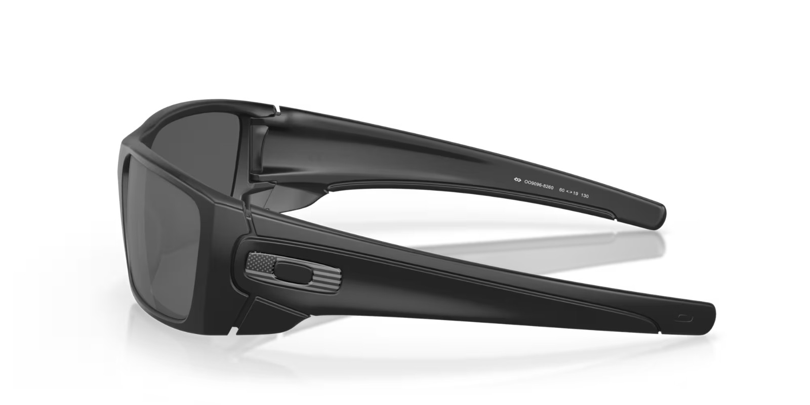 Oakley Sunglasses Fuel Cell SI Matte Black w/Black Iridium Steel Flag OO9096-82