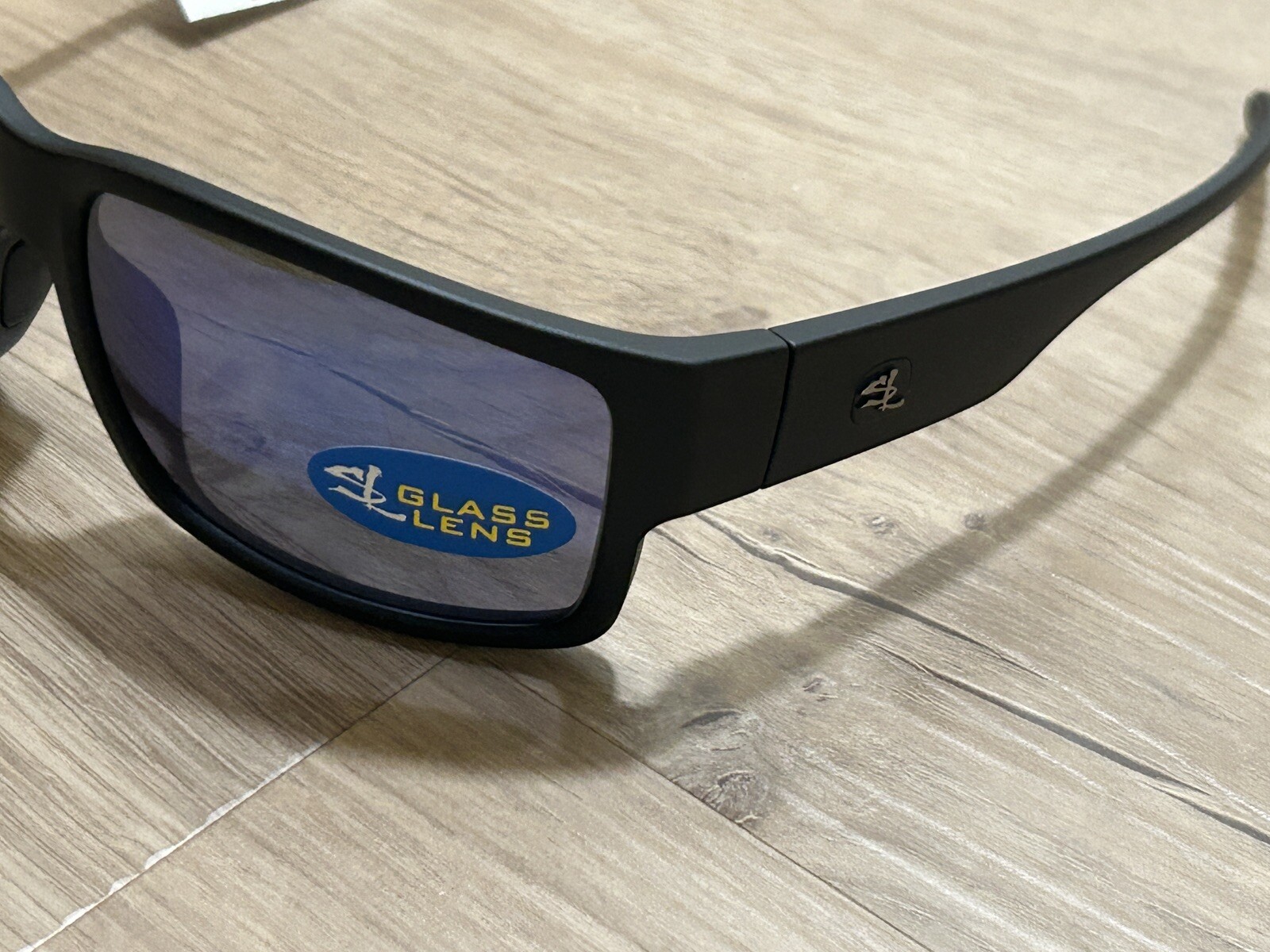 Salt Life Naples Matte Black Mirror Blue Glass Lens $229 Live Salty Saltlife NWT