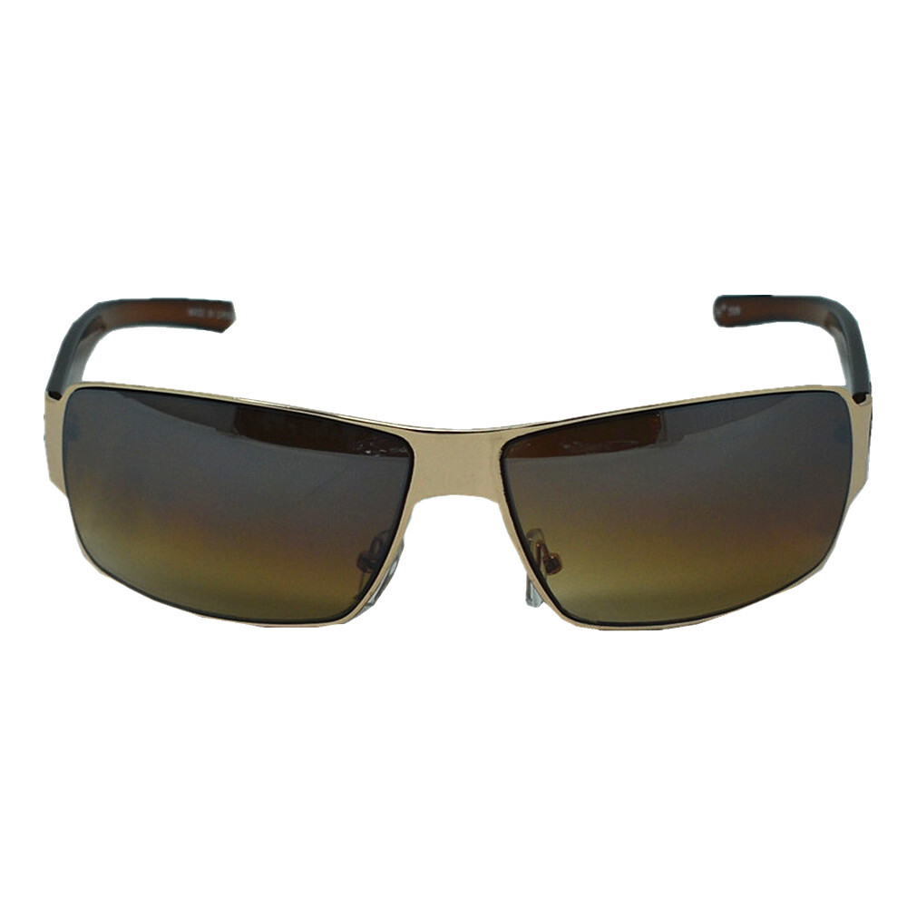 Mens Rectangular Wrap Fashion Retro Vintage Sport Sunglasses Eagle Brown Eyewear