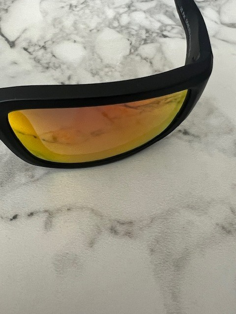 Costa Del Mar Fantail Matte Black / Gold Mirror 580P Polarized Sunglasses- FR SH