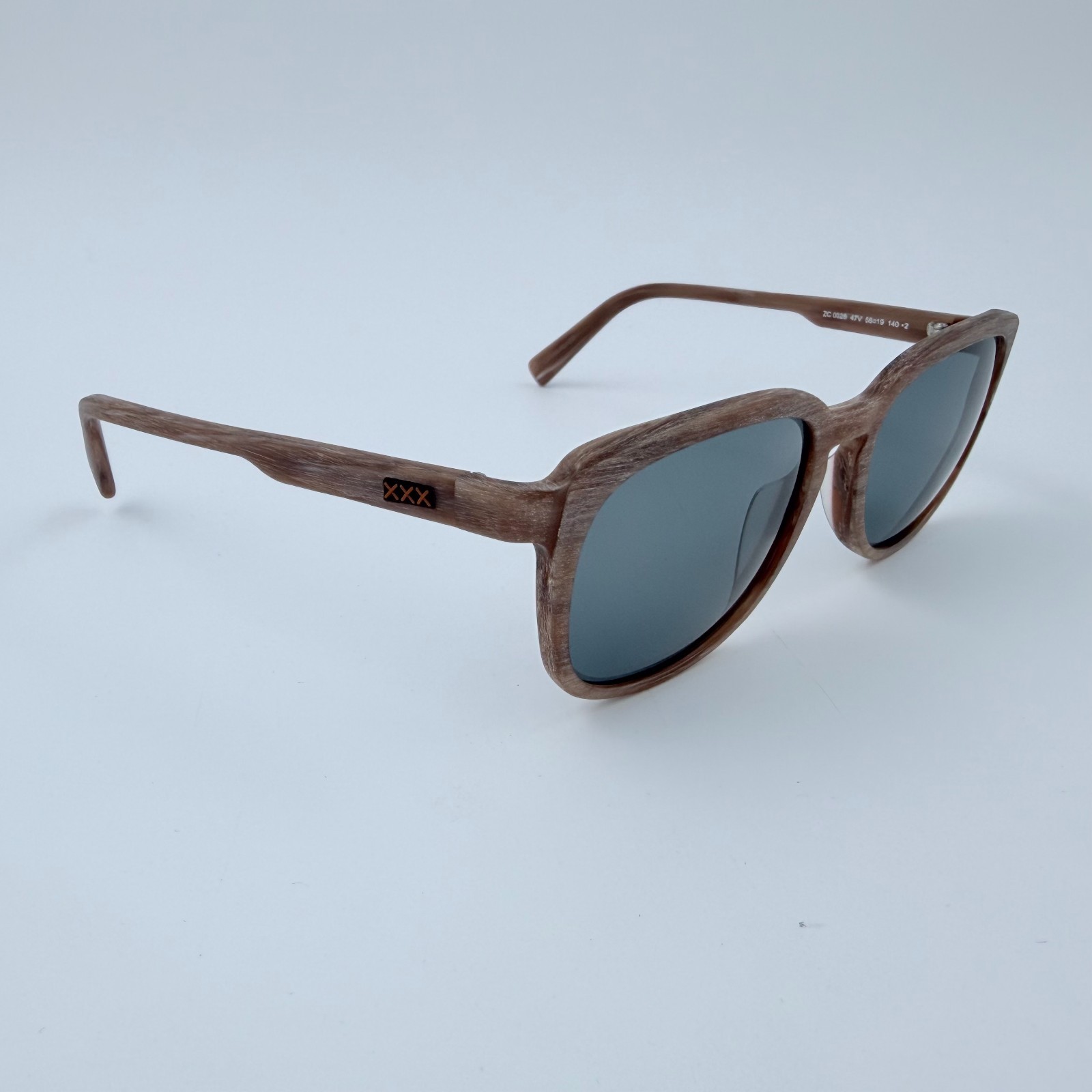 NEW Ermenegildo Zegna Couture ZC0028 47V Sunglasses Wood Grain Men’s Italy
