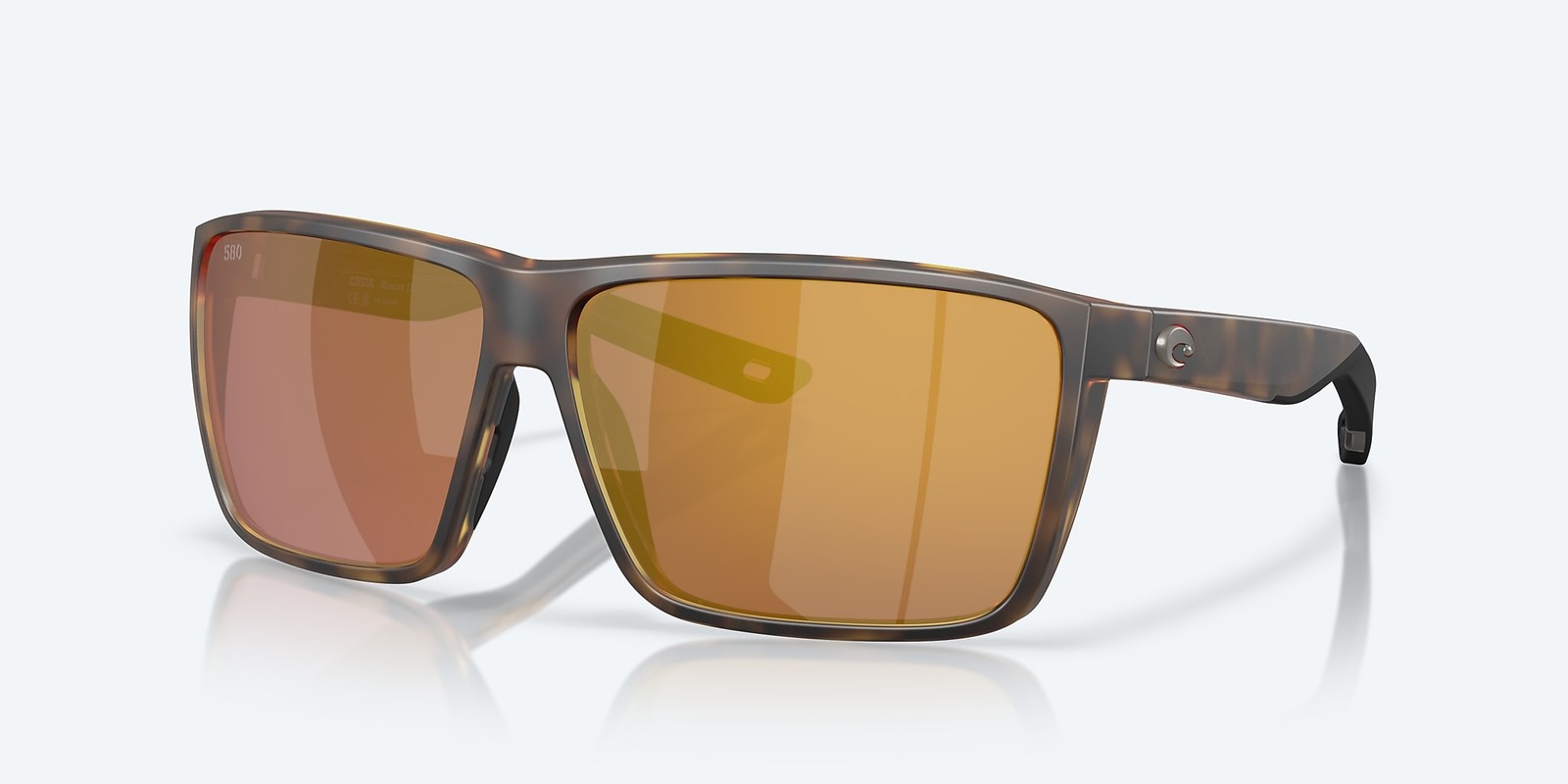 Costa Del Mar Rincon II Matte Tortoise/Gold Mirror 580G Polarized XL Sunglasses