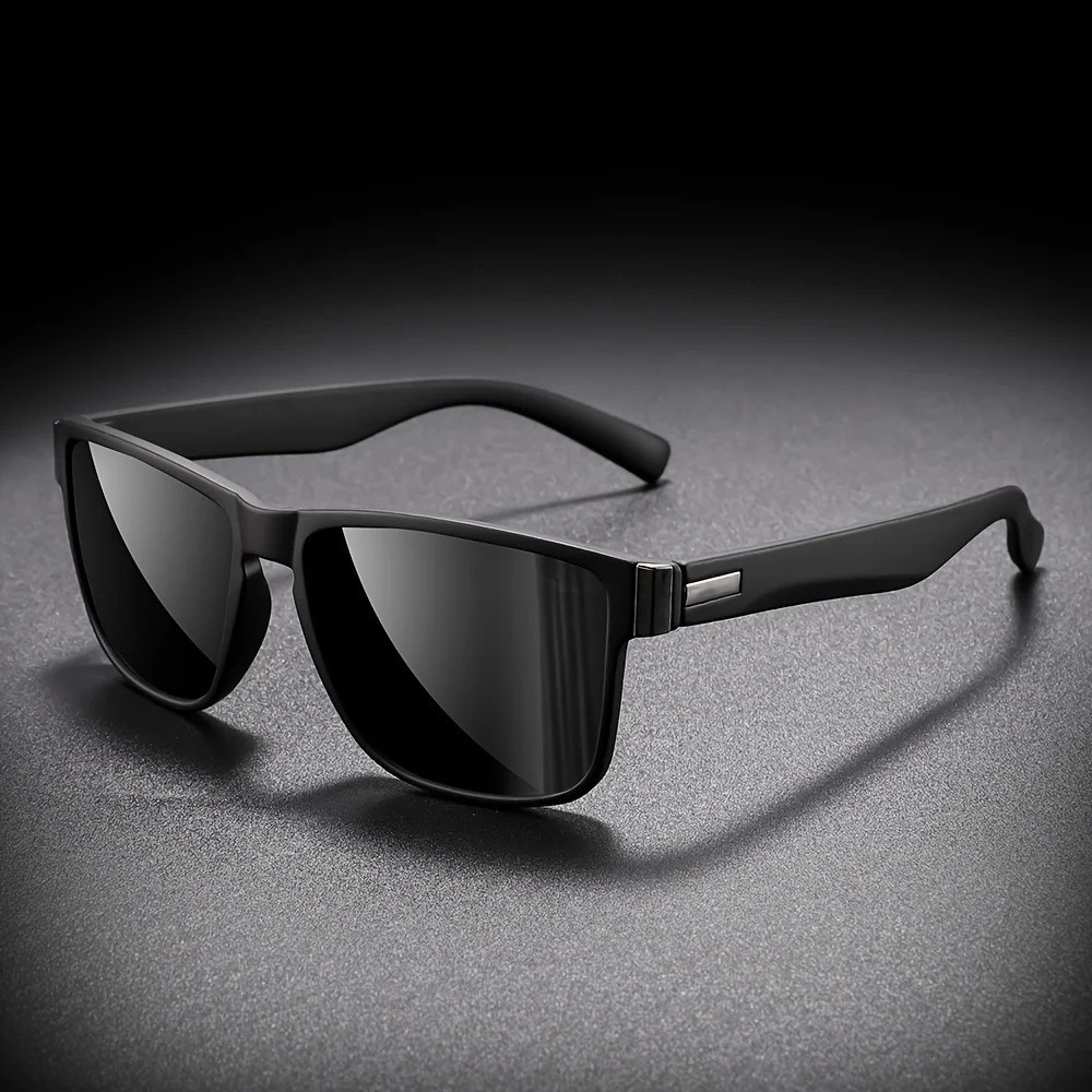 Vintage Square Polarized Sunglasses Unisex UV400 Retro Designer Style Men Women