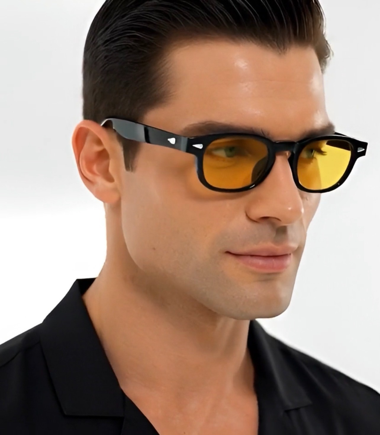 Mens Sunglasses Johnny Depp Robert Downey Tinted Blue Lens Retro Classic Fashion