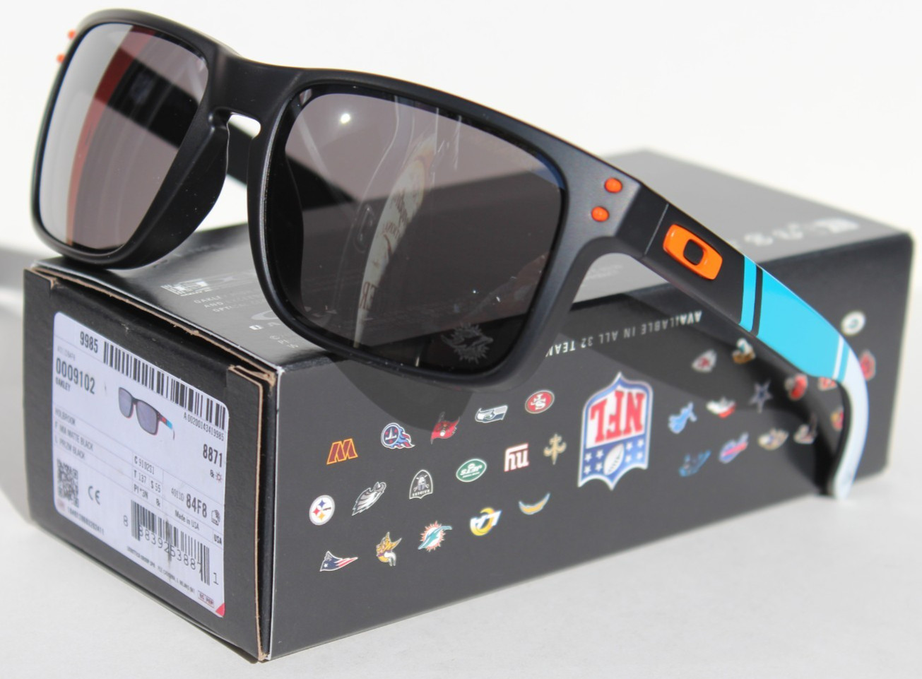 OAKLEY Holbrook Sunglasses NFL Miami Dolphins Black/Prizm Black OO9102-S1