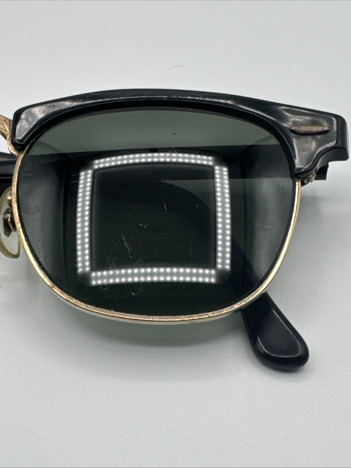 Vintage B L Ray Ban Club master W0365 Black Gold Made In USA