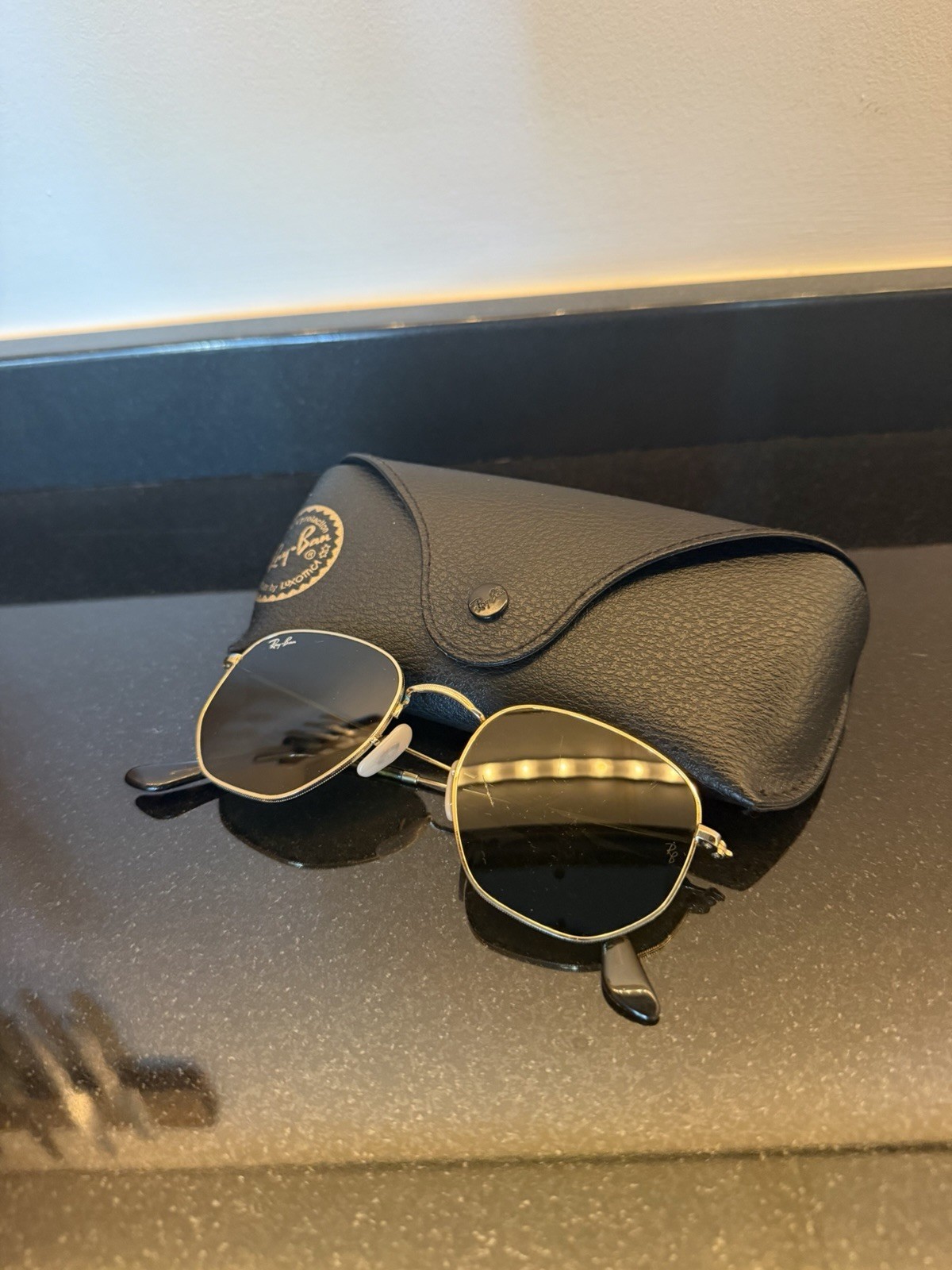 Ray-Ban RB3548N Hexagonal 51mm Geometric Polarized Sunglasses Green – AUTHENTIC