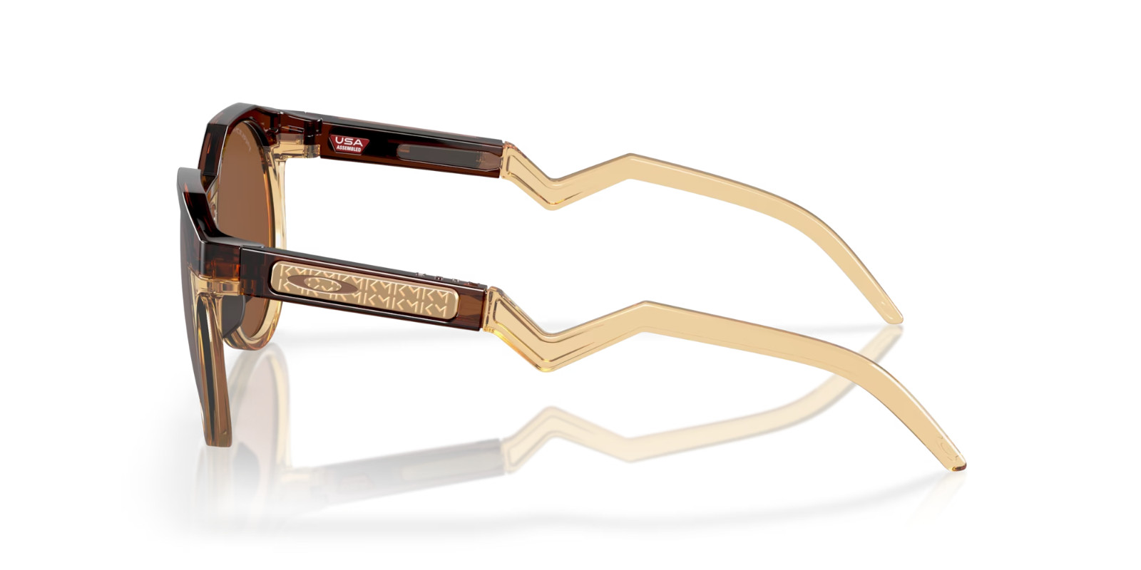 Oakley HSTN Mbappé Sunglasses OO9242-0752 Dark Amber W/ PRIZM Tungsten Lens