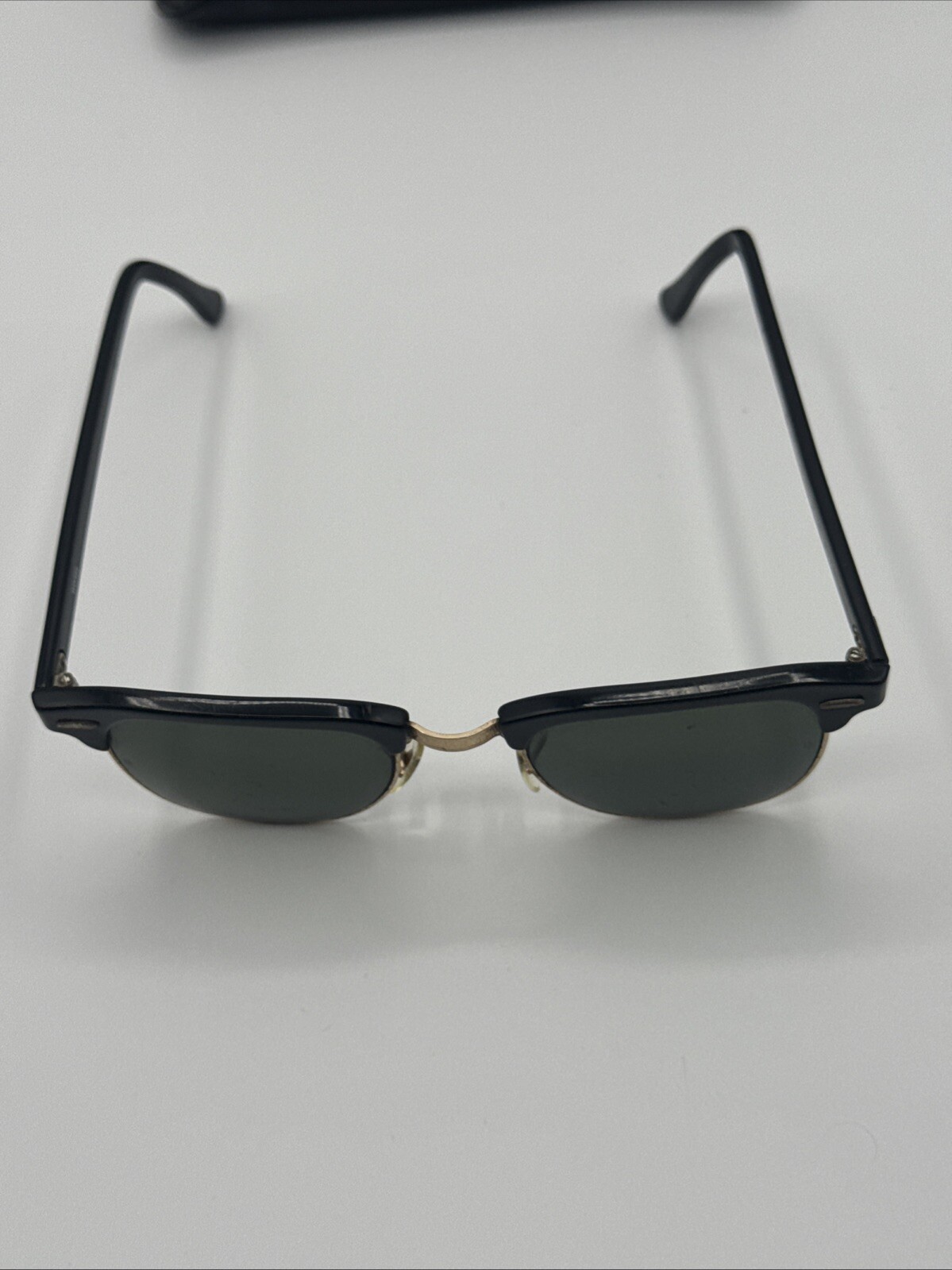 Vintage B L Ray Ban Club master W0365 Black Gold Made In USA